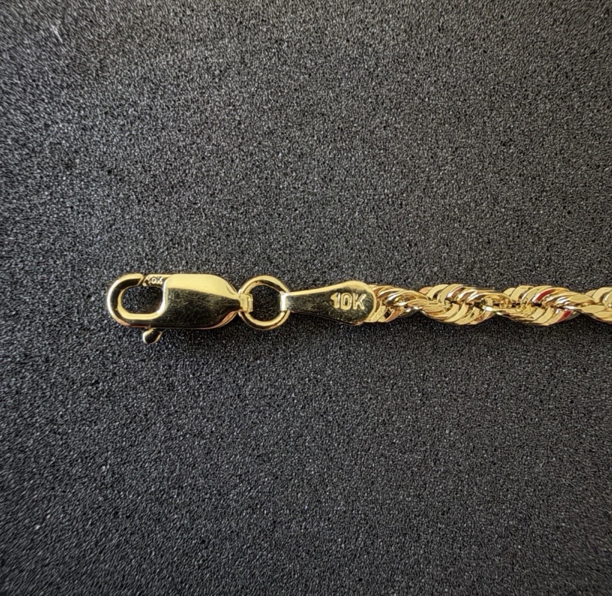 10k Gold 3mm Rope Bracelet – 7in