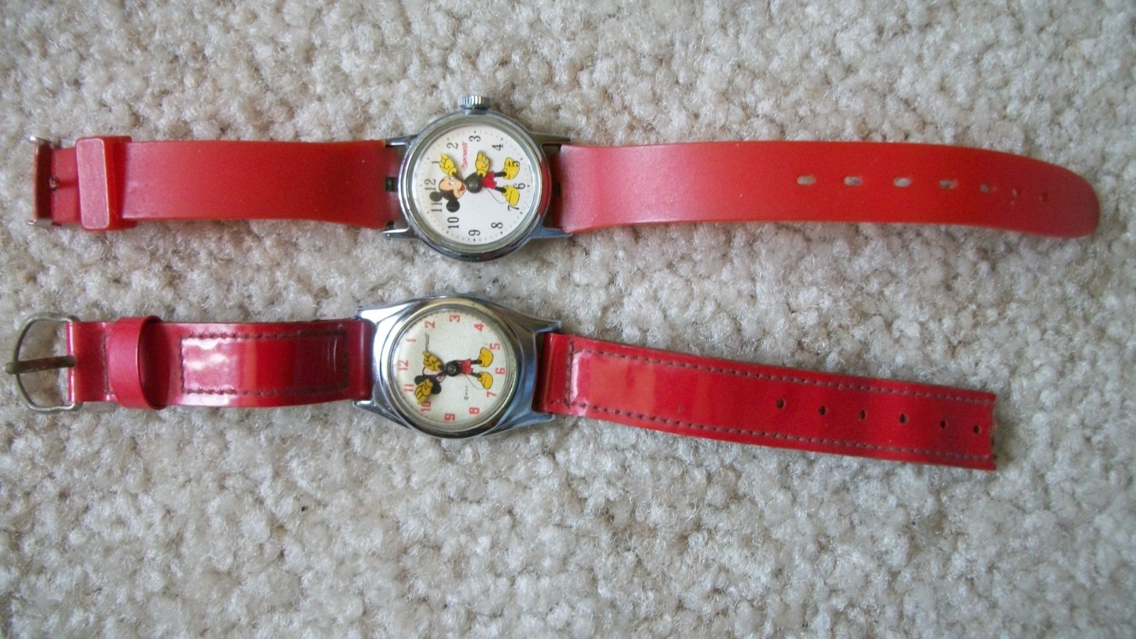 TWO Disney-Rare Vintage Ingersoll Mickey Mouse watches. 1960’s
