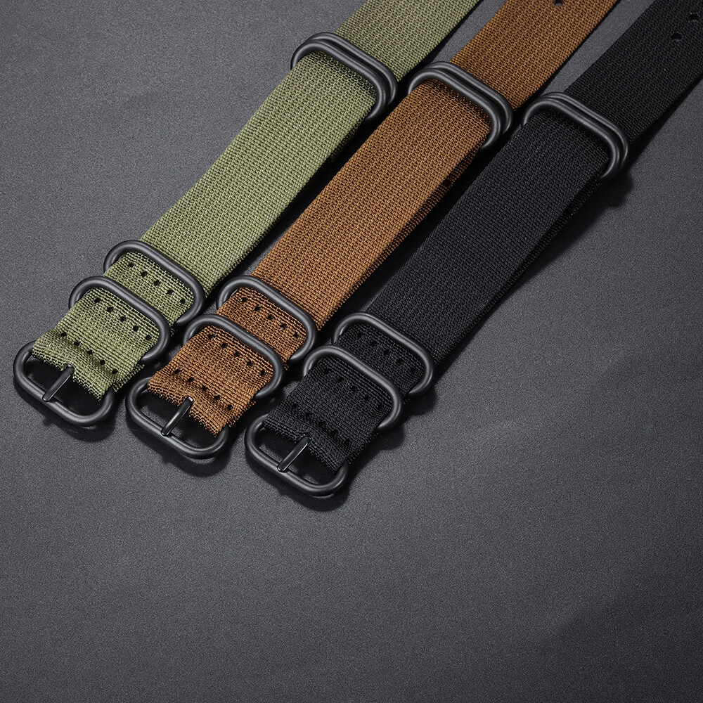 18mm 20mm 22mm 24mm Multiple Colour Military Nylon Watch Strap Band for Unisex