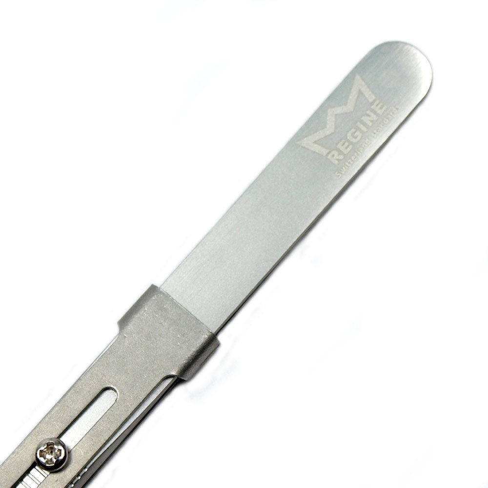 Diamond Gemstone Tweezers with side lock indented serrated Tips for easy pick up