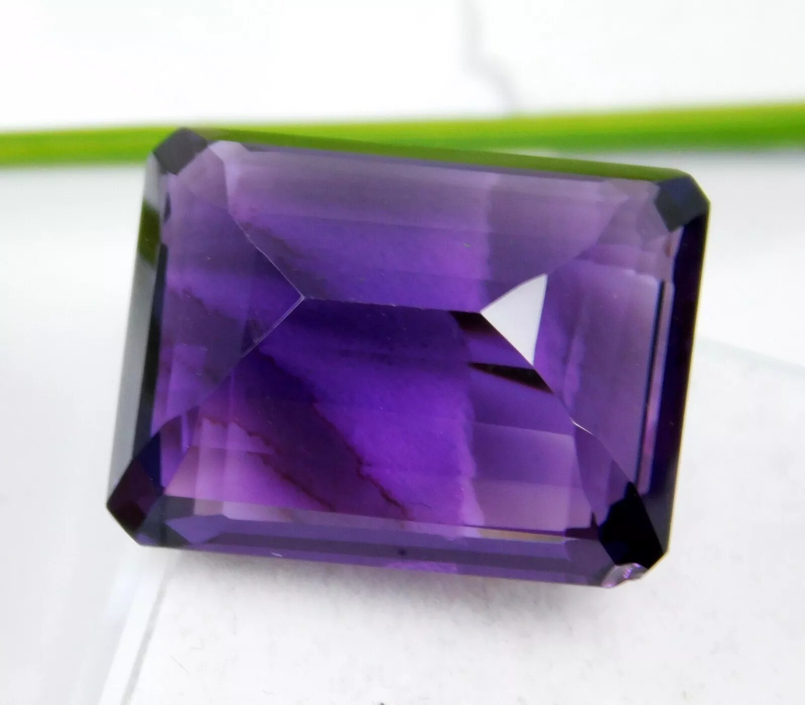 VVS Amethyst Deep Purple Emerald Cut 20-22 Ct Loose Natural For Jewelry Gemstone