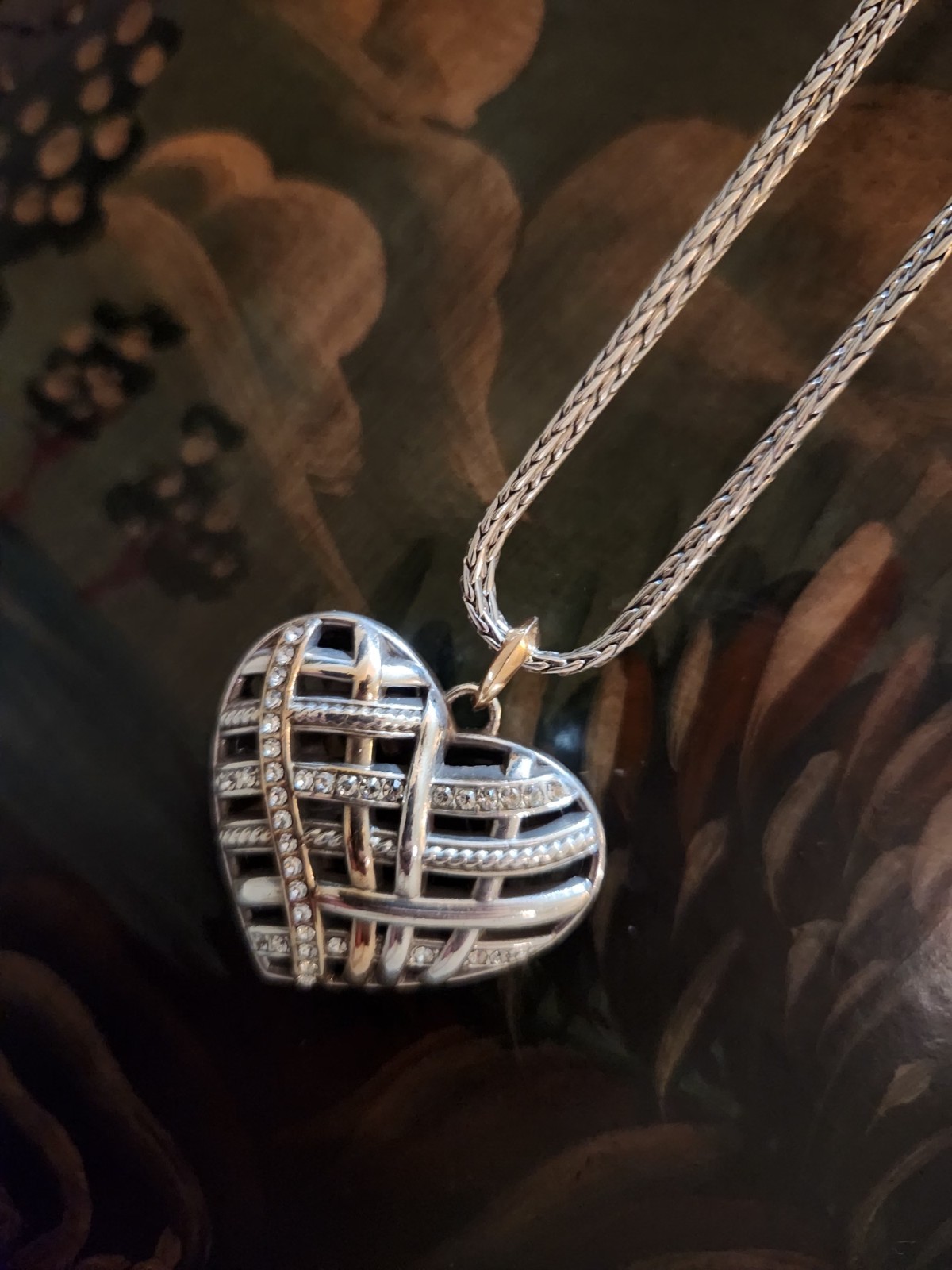 Brighton Neptune’s Rings Convertible Reversible Heart Necklace. NWOT