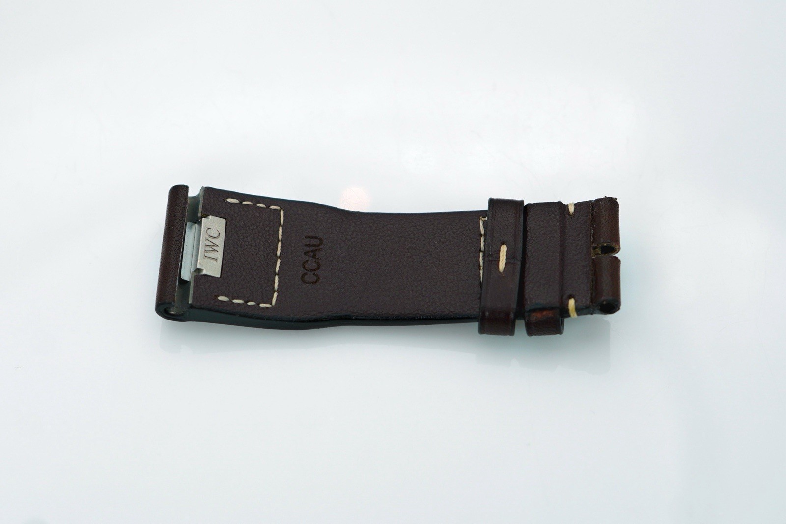 Authentic IWC Big Pilot Santoni 22mm x 18mm Brown Calf Leather Watch Strap OEM