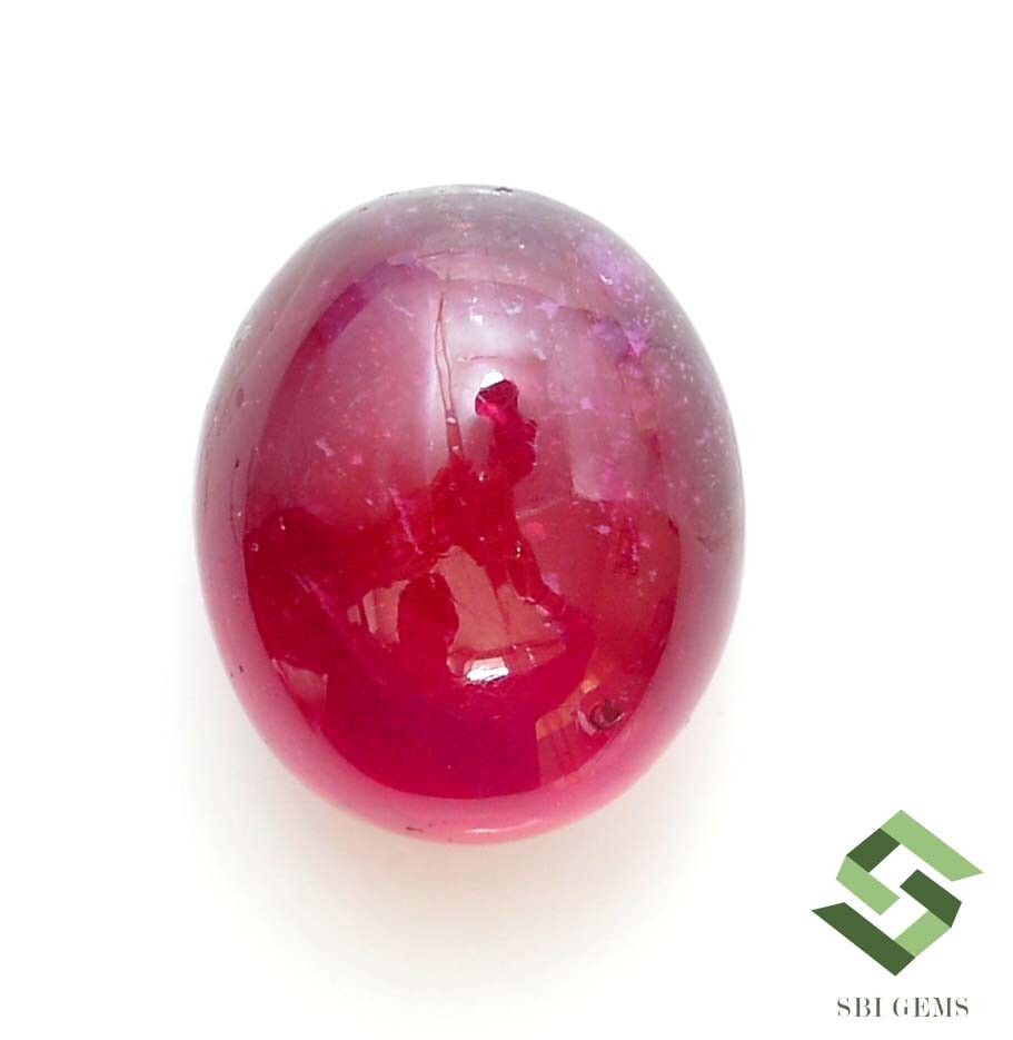 18.50×15.50 mm Natural Ruby Oval Cabochon 36.80 CTS Mozambique Loose Gemstone GF