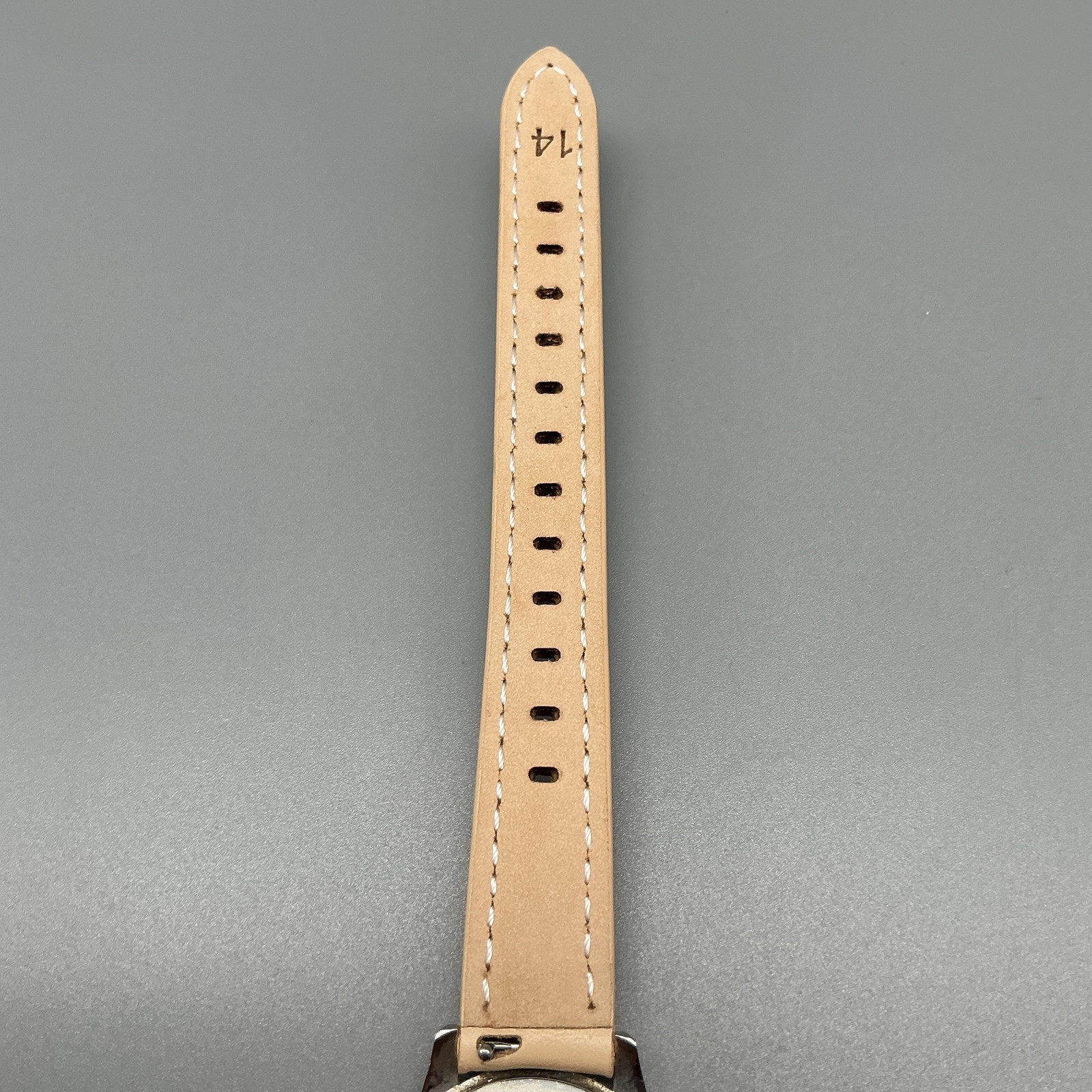 Movado Gentry Womens Watch 28mm Black Beige Leather 84 E9 1860 Swiss New Battery