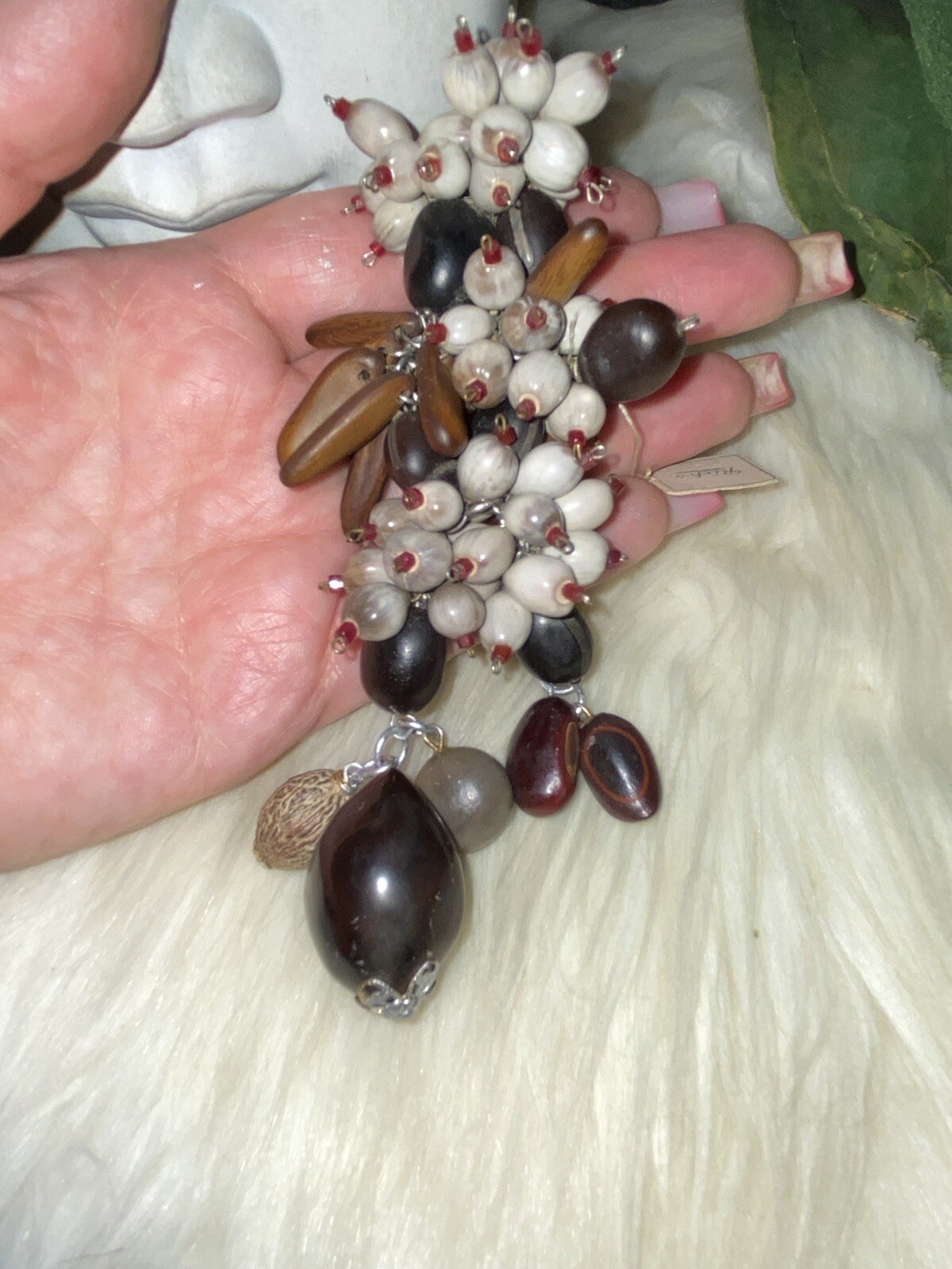 Miriam Haskell Ultra Rare Huge 5 1/2 inches Dangly & Drippy Whimsical Clip!! A19