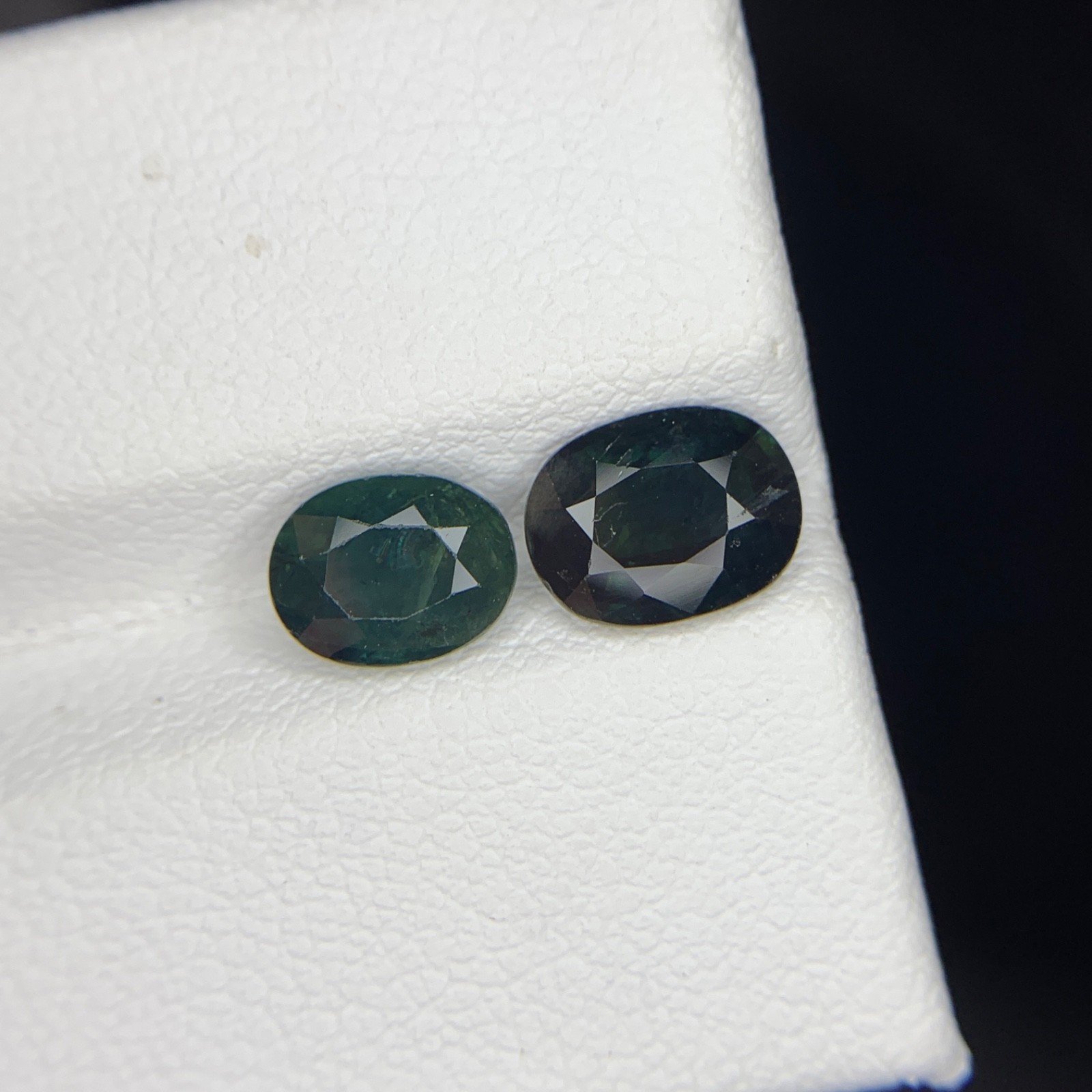 Natural Parti Sapphire Pair 3.20 Ct Oval Madagascar Untreated Loose Gems G98 G99