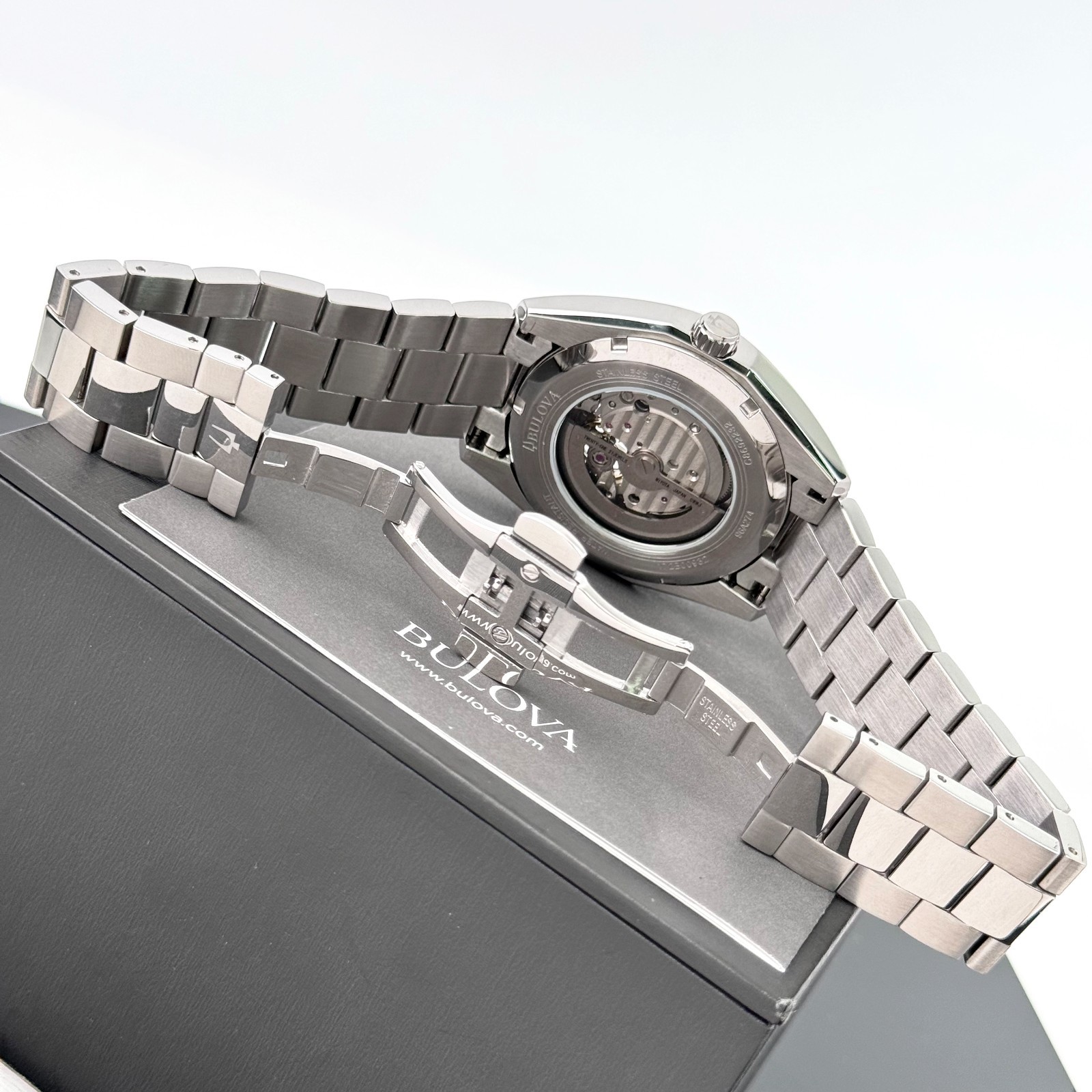 Bulova Classic Surveyor 96A274 Silver Tone Automatic Stainless Steel Men’s Watch