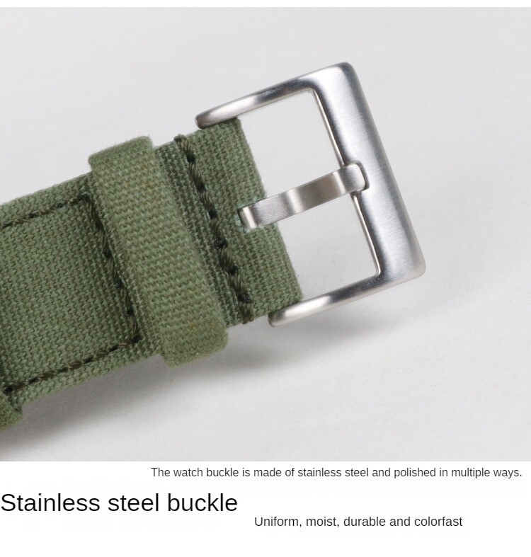High quality cotton canvas sports watch strap for apple iwatch1234567 38 40 42mm