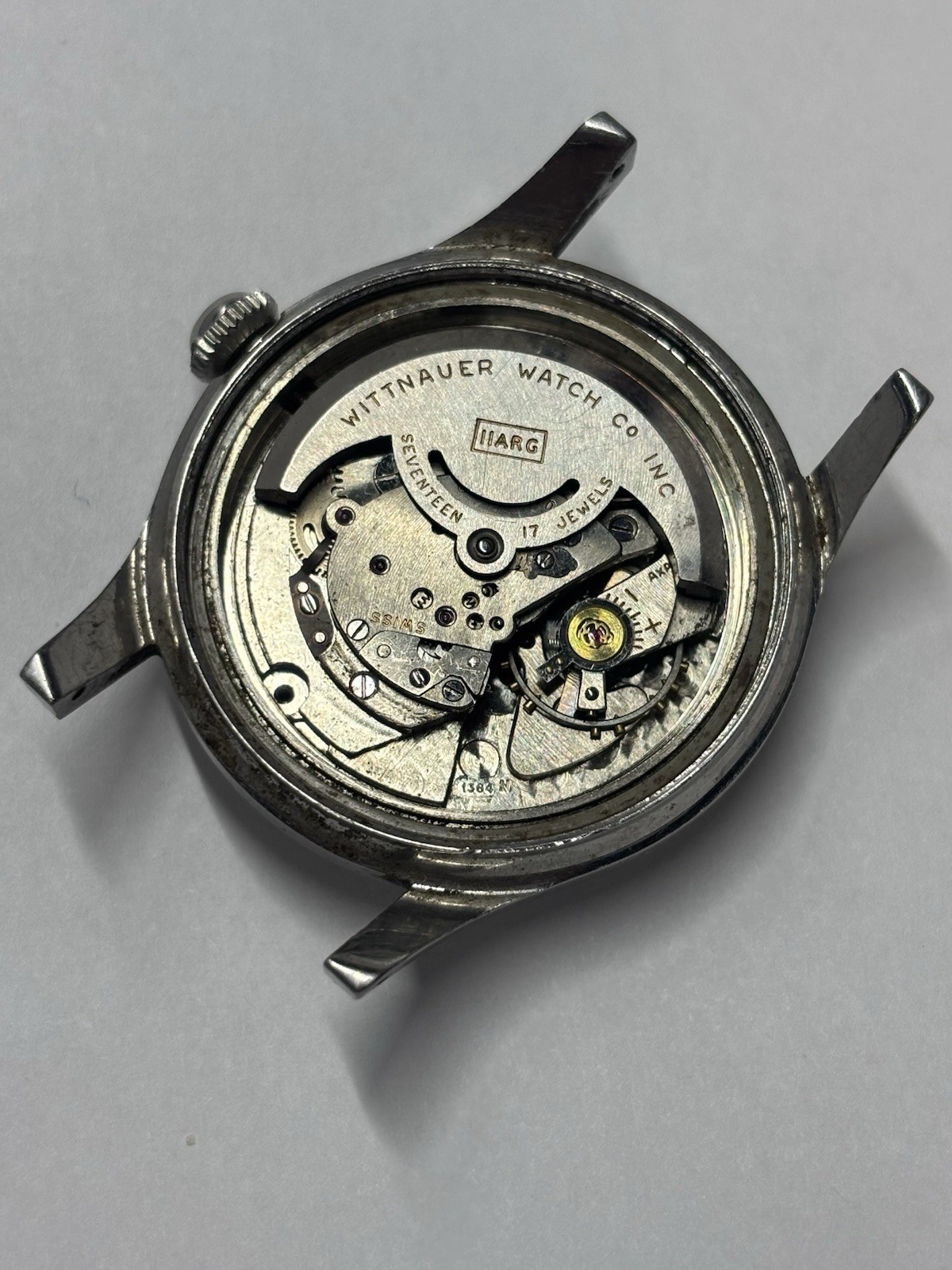 Rare Wittnauer 17J Auto Wind Cal.11ARB Watch, AS1384 N Runs But Needs Service
