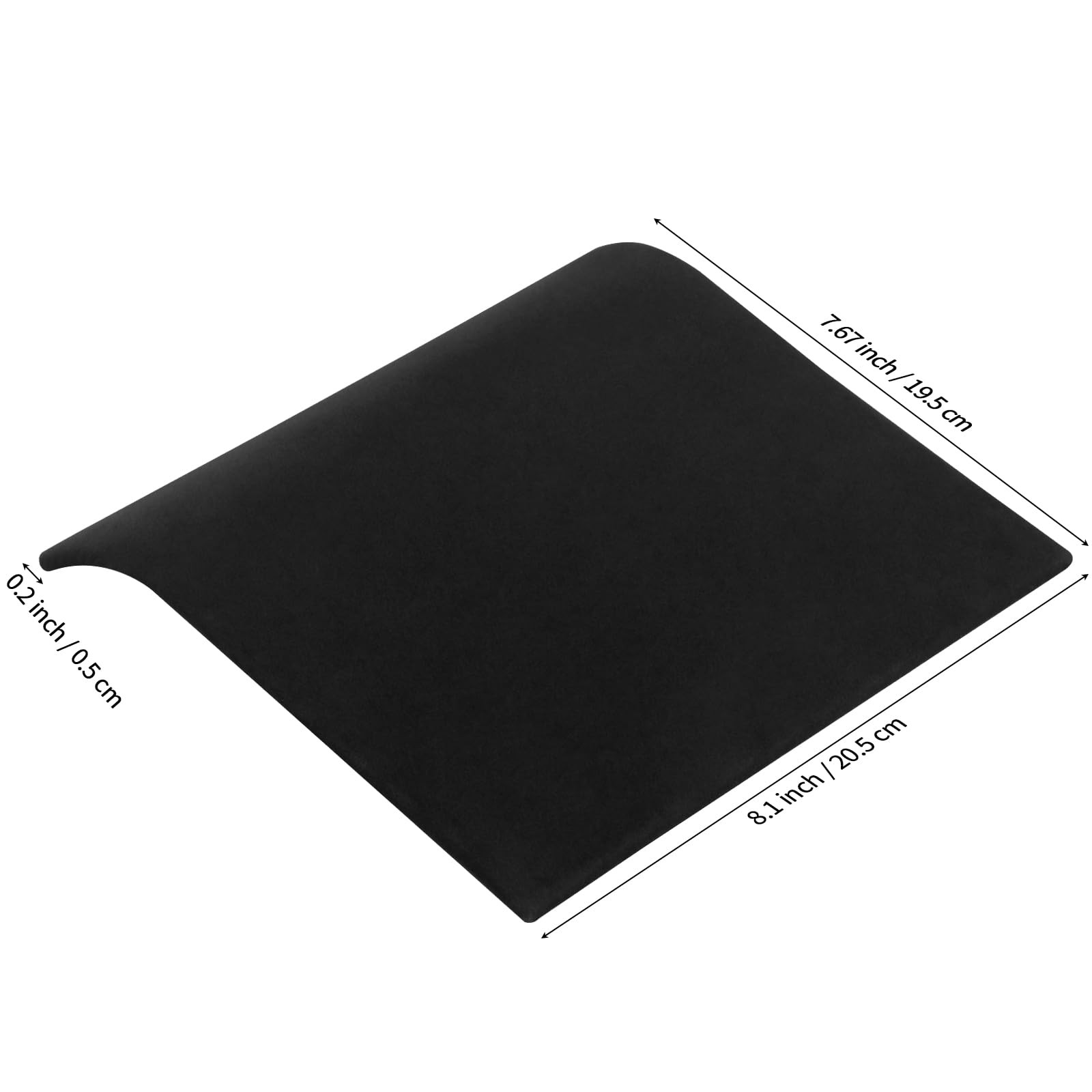 KUKUVR Velvet Arch-Shaped Necklace Display 7.87 x 7.09 x 1.58 inches, Black