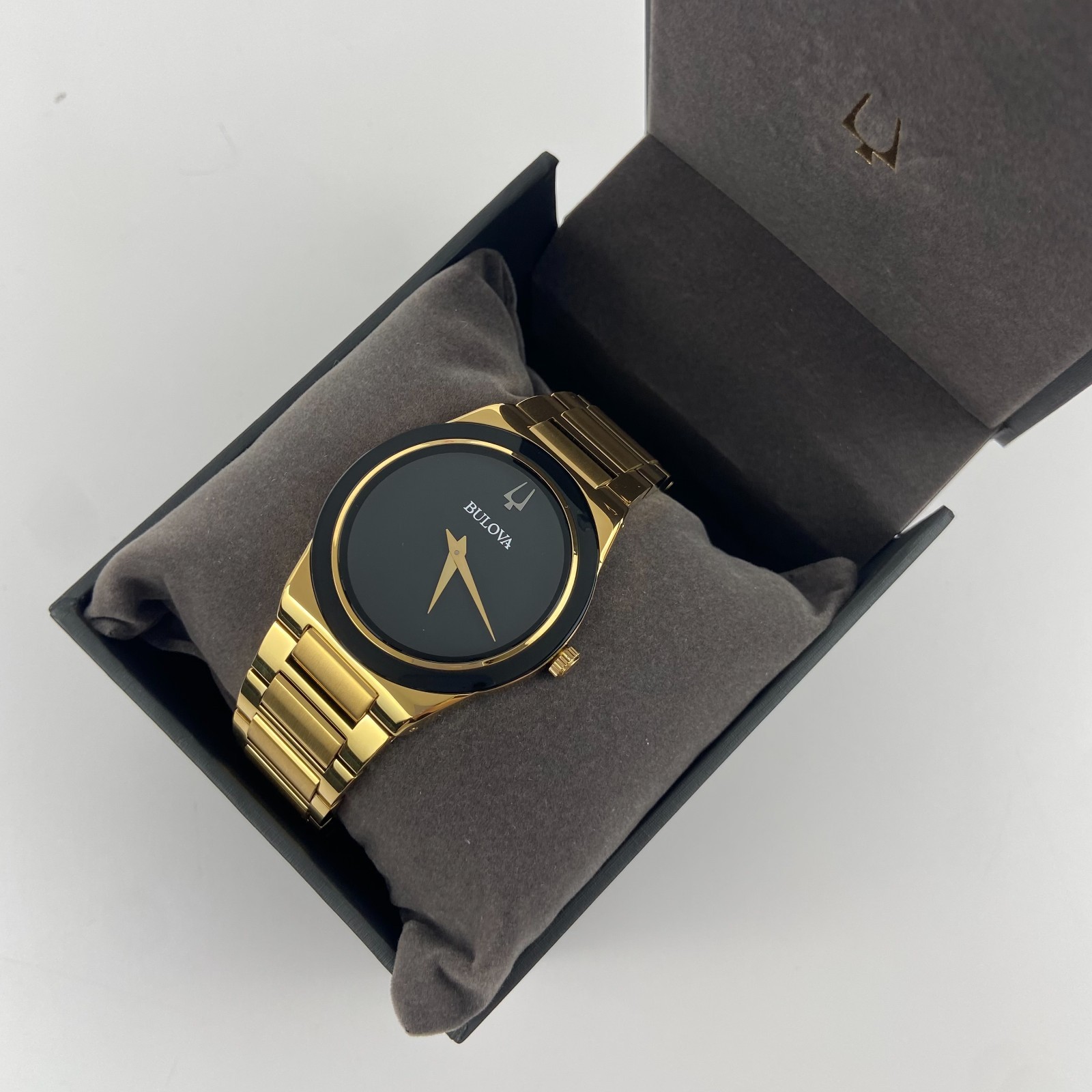 Bulova Millennia 97A183 Men’s Quartz Watch Black Dial Gold-Tone Stainless Steel
