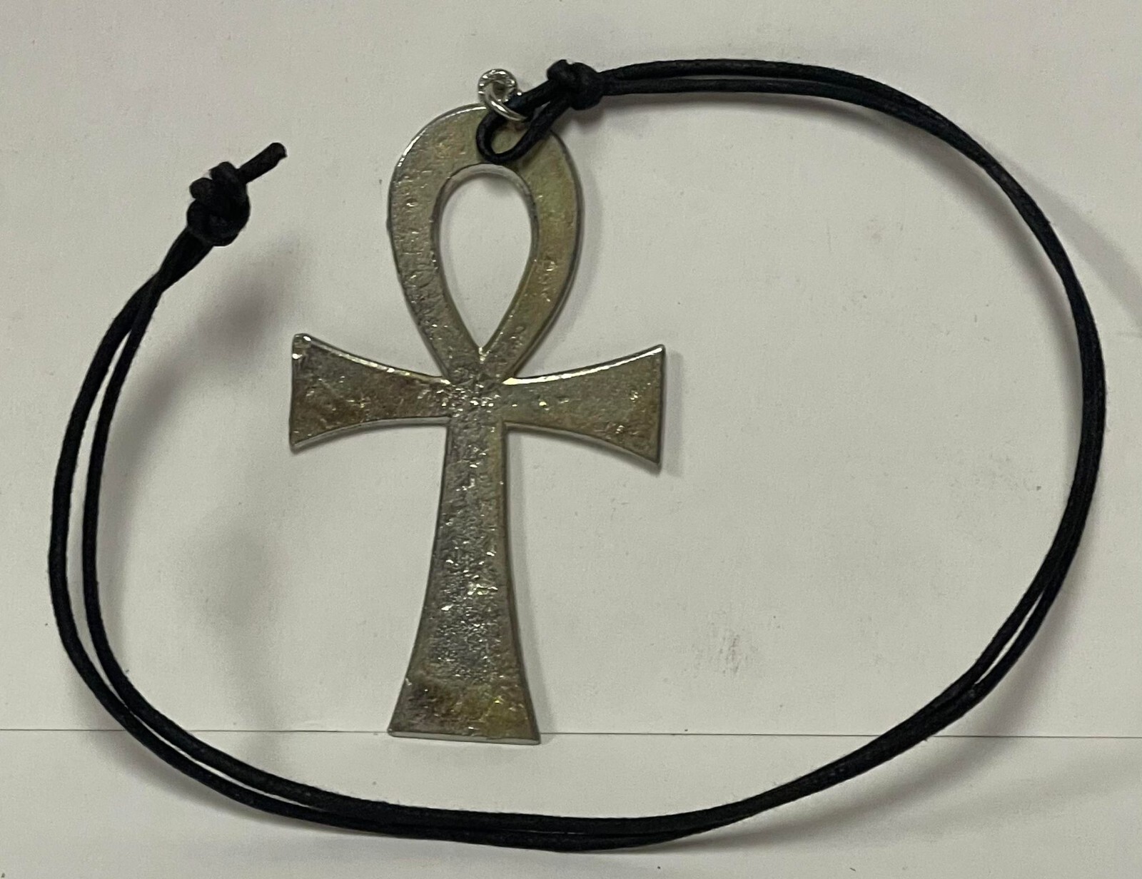 Ankh Cross “Real” Pewter Lead Free Large Pendant Necklace Made in USA Brand New