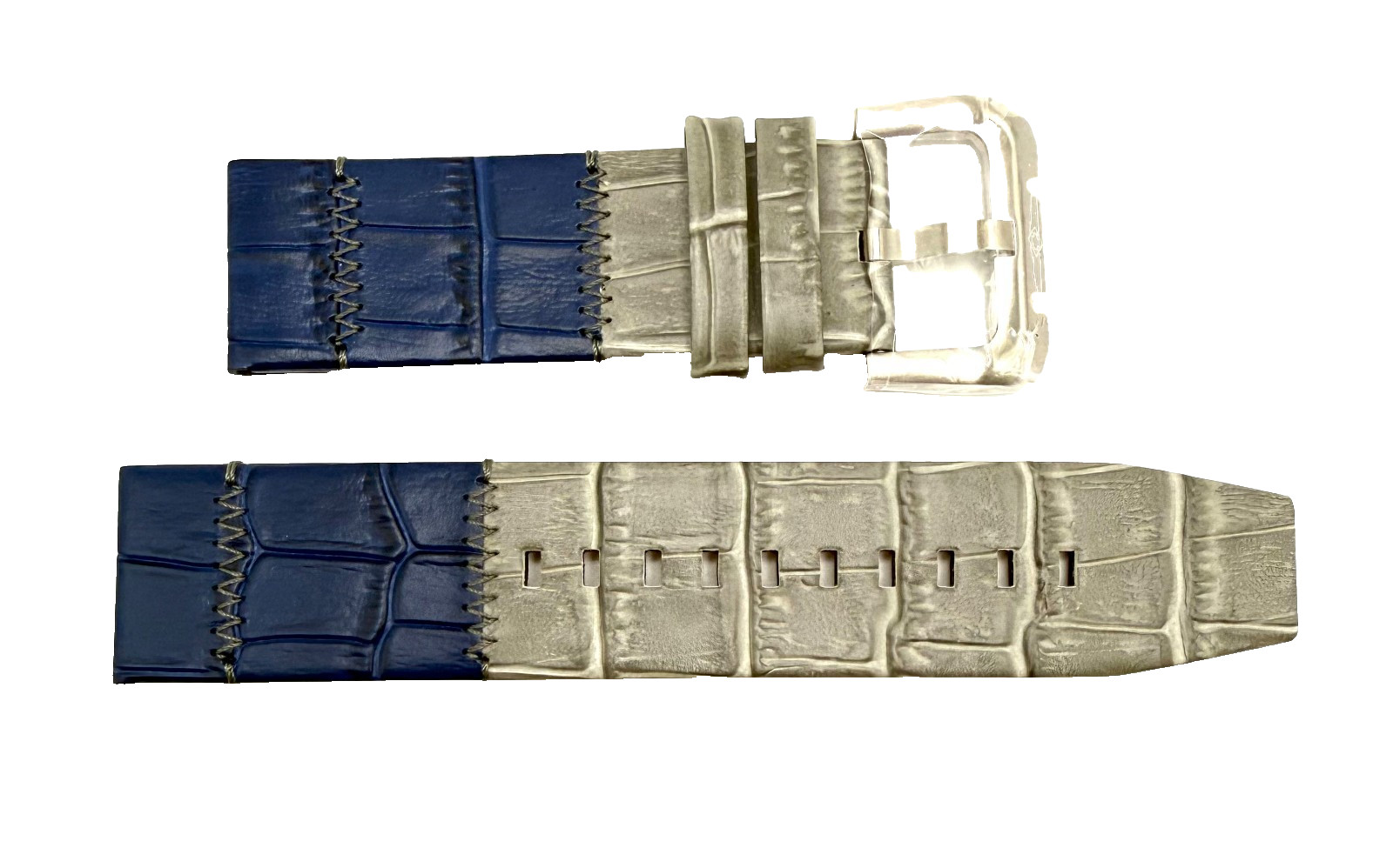 Authentic Invicta Russian Diver 26422 Blue/Grey Leather 26mm Watch Band