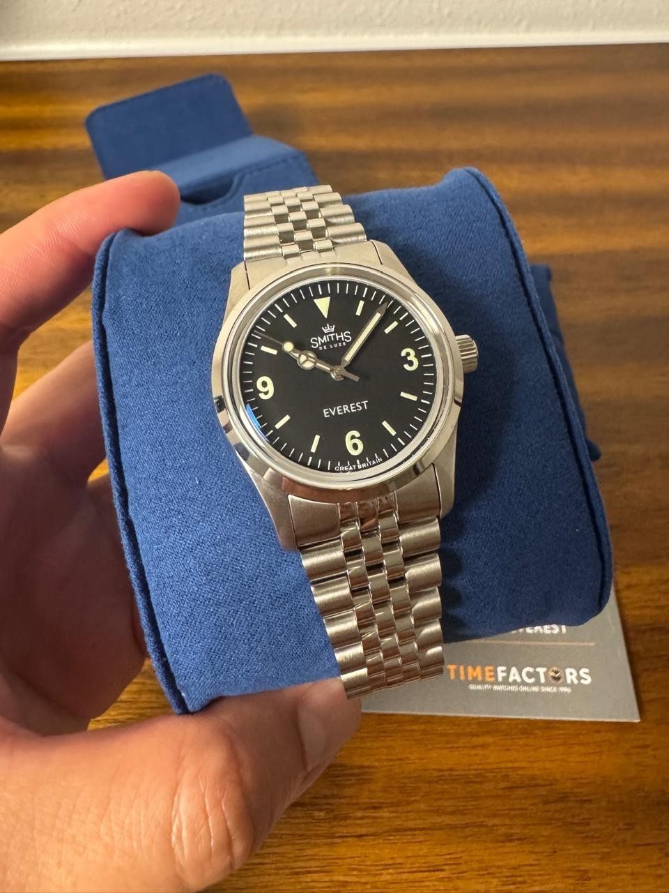 Timefactors Smiths Everest PRS-25 36mm Black Dial Watch