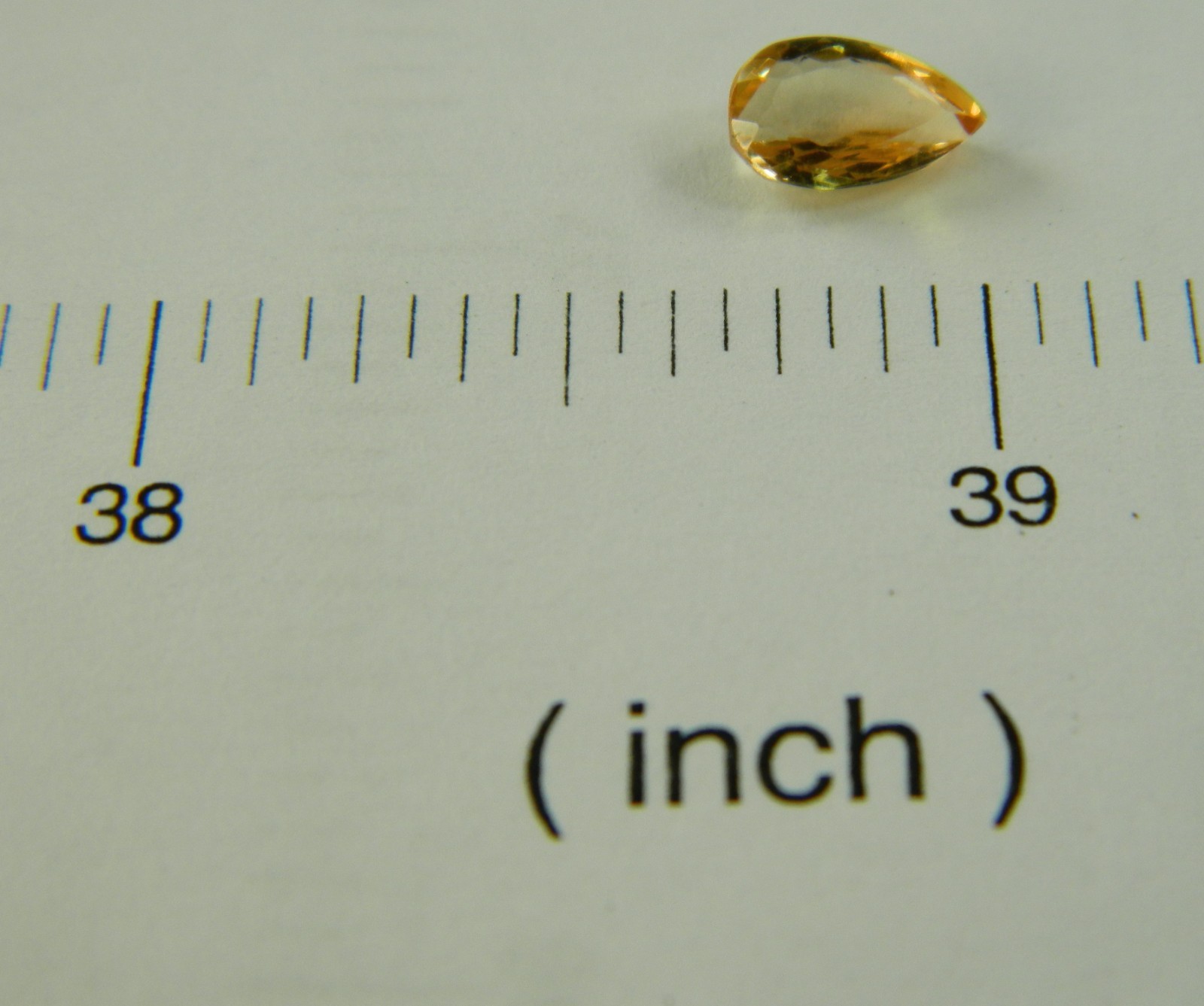 Imperial Topaz 1.13 Ct Clarity IF Pear Cut Natural Golden Brazil I072
