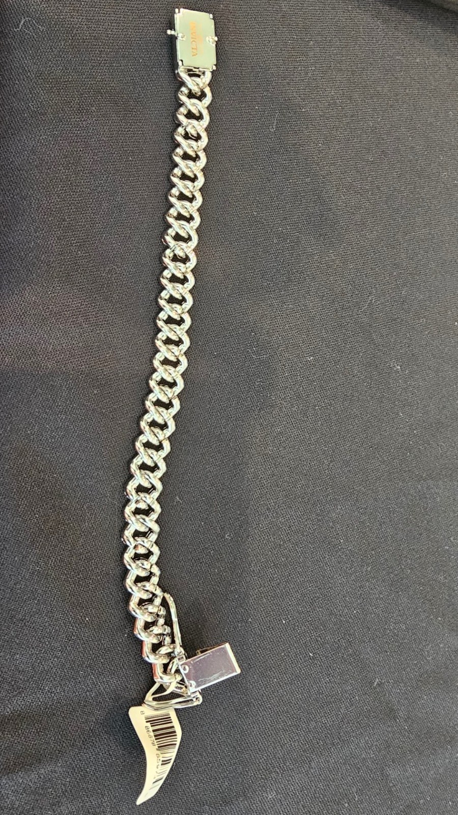 Invicta Elements Men’s Ultra Iced Out Cuban Chain Bracelet Silver Tone 80827