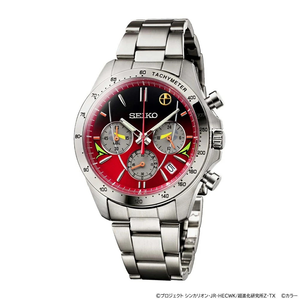 SEIKO Evangelion 500 TYPE EVA-02 Shinkansen Watch Limited 5000 Collaboration New