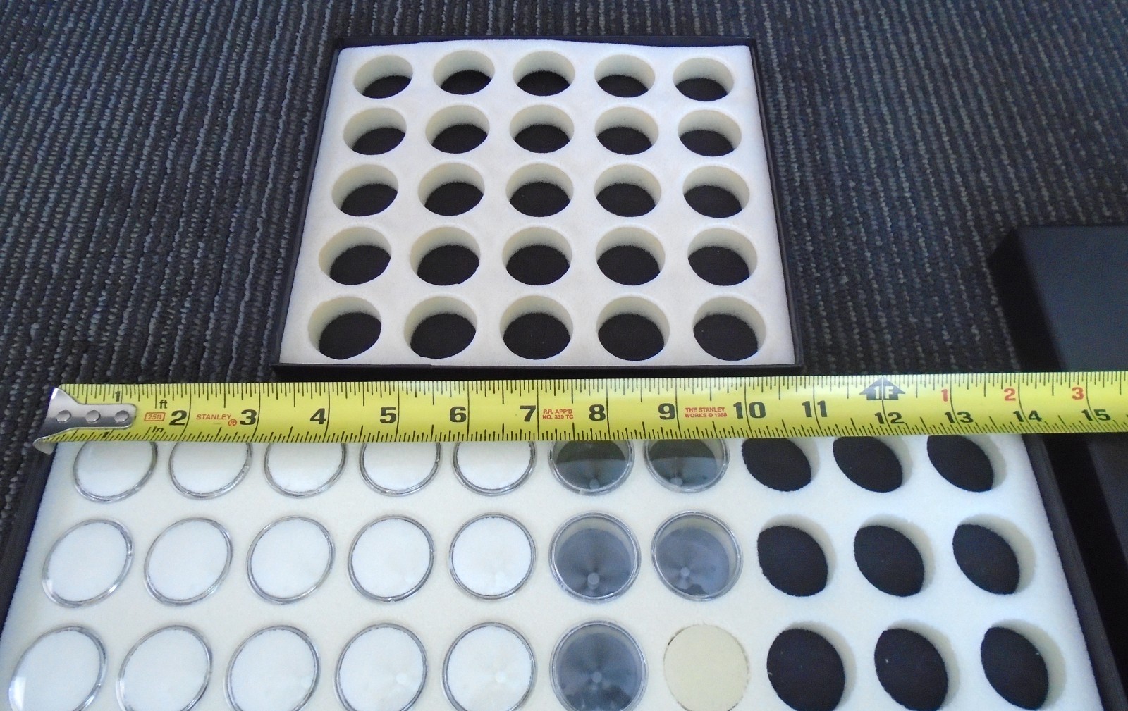 Jewelry Display Coin Jar Tray Gemstones Beads Lot of 2