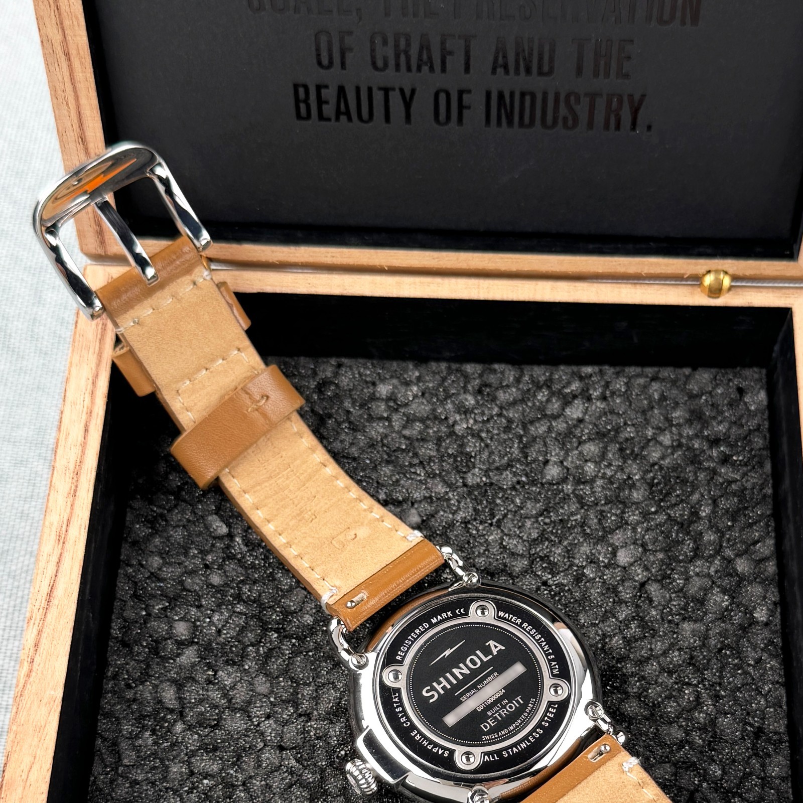 Shinola Runwell Watch 41mm Slate Blue Dial Argonite 1069 Men’s Watch S0120242341