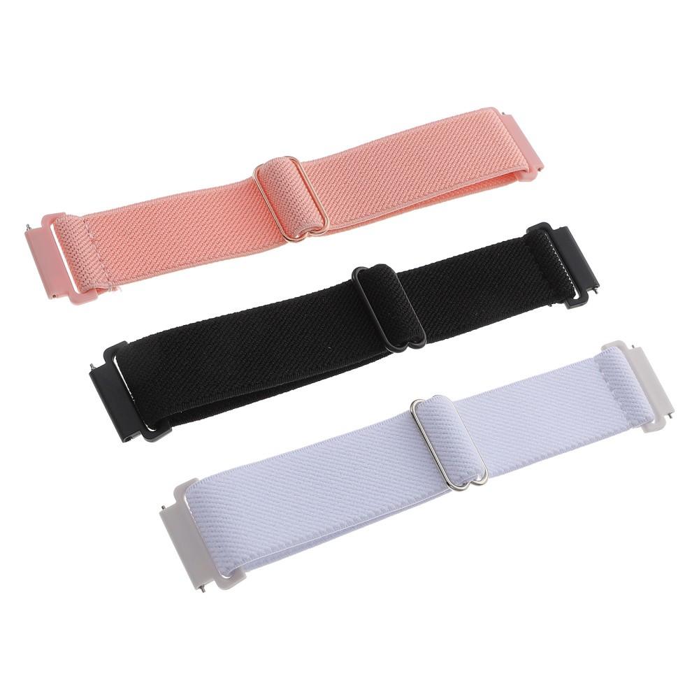 3Pcs Reusable Nylon Watchband Adjustable Strap for Smartwatch Assorted Colors