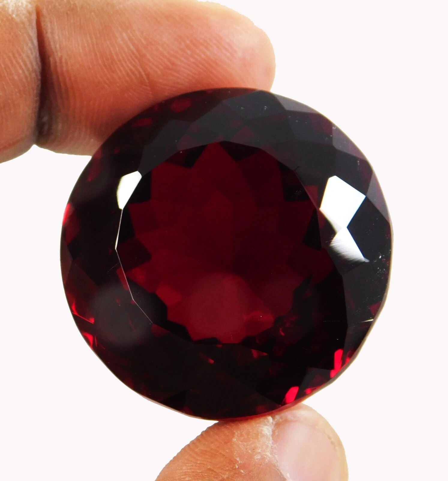 Round Cut Rare Almandine Red Garnet 150+ Ct Natural EGL Certified Loose Gemstone