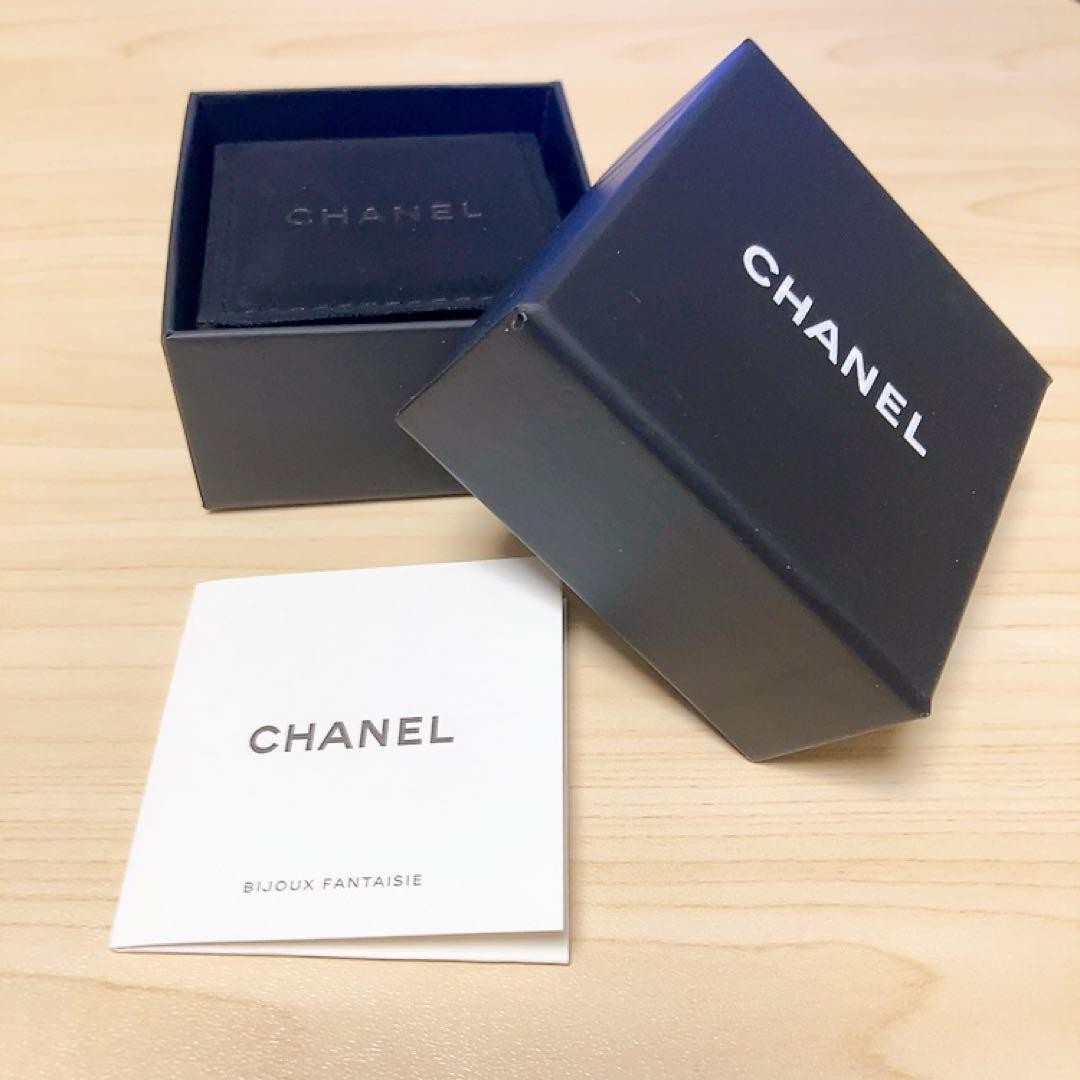 CHANEL Earrings Black Silver Coco Mark Logo Ball Rhinestone Resin Accessory