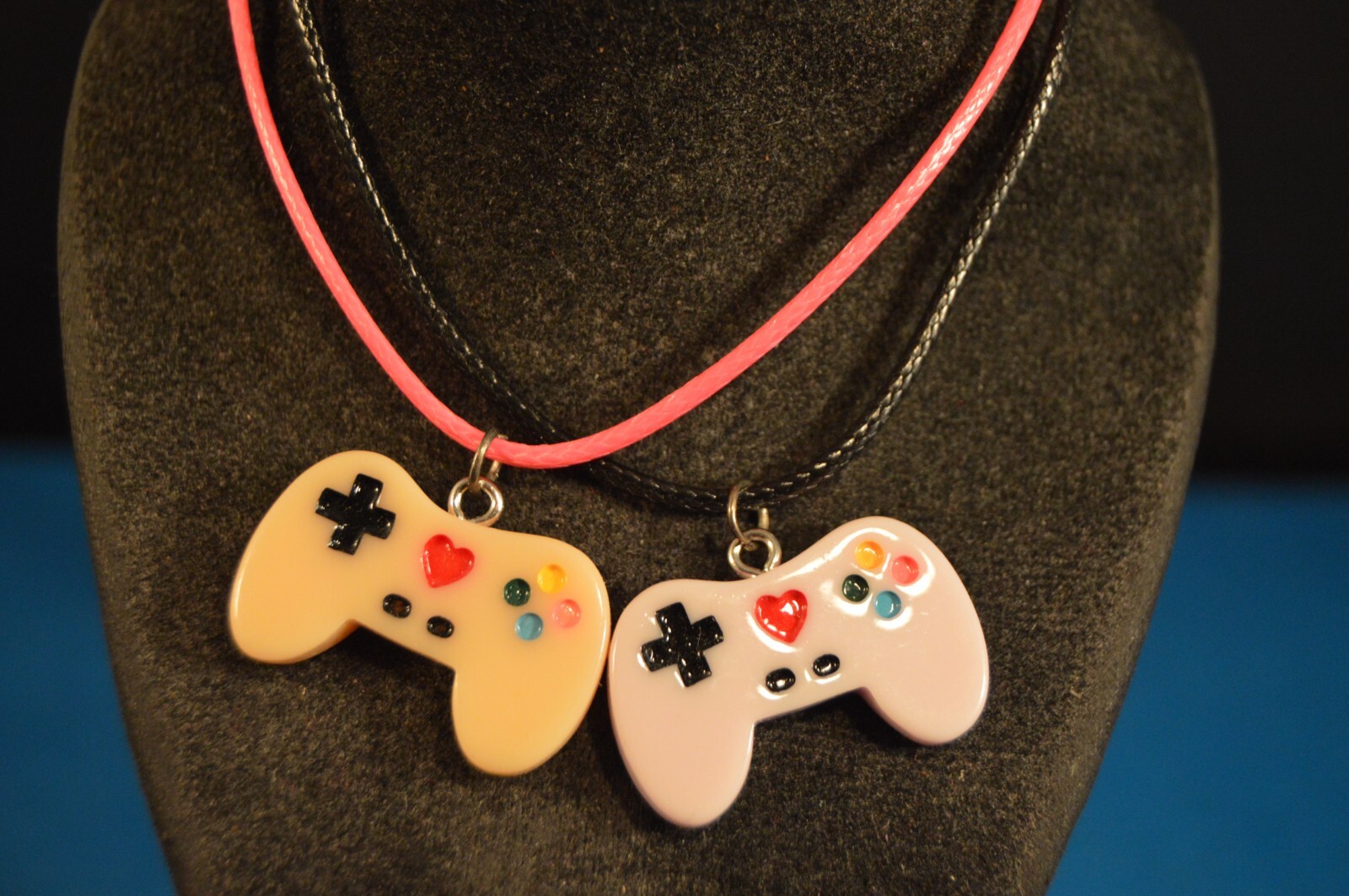 Lot of 2 CHARM NECKLACES Video Game Controllers NEW Fashion Jewelry USA SELLER A