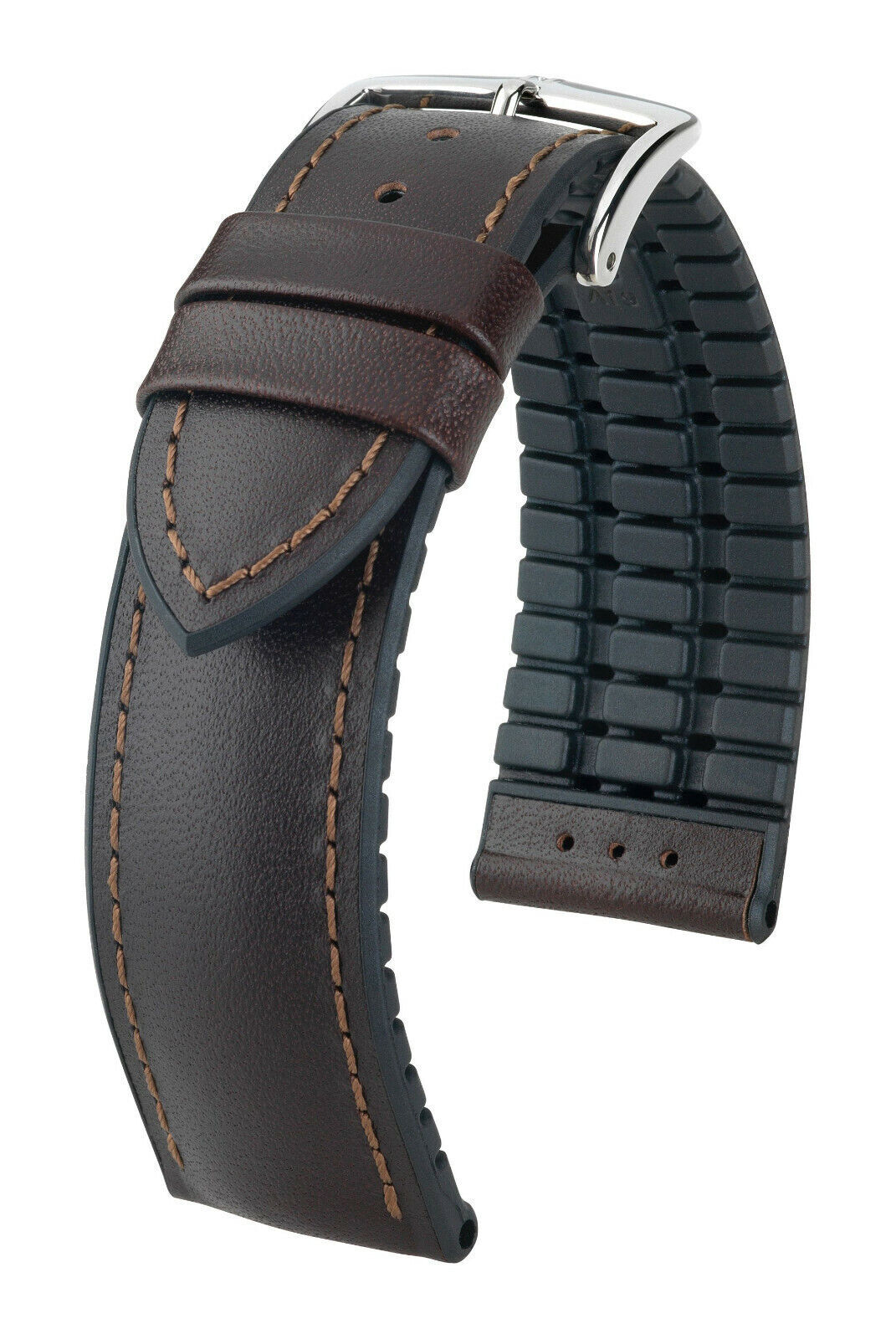 HIRSCH PERFORMANCE JAMES CALFSKIN LEATHER CAUTCHOUC 18,19, 20,21 22 MM US