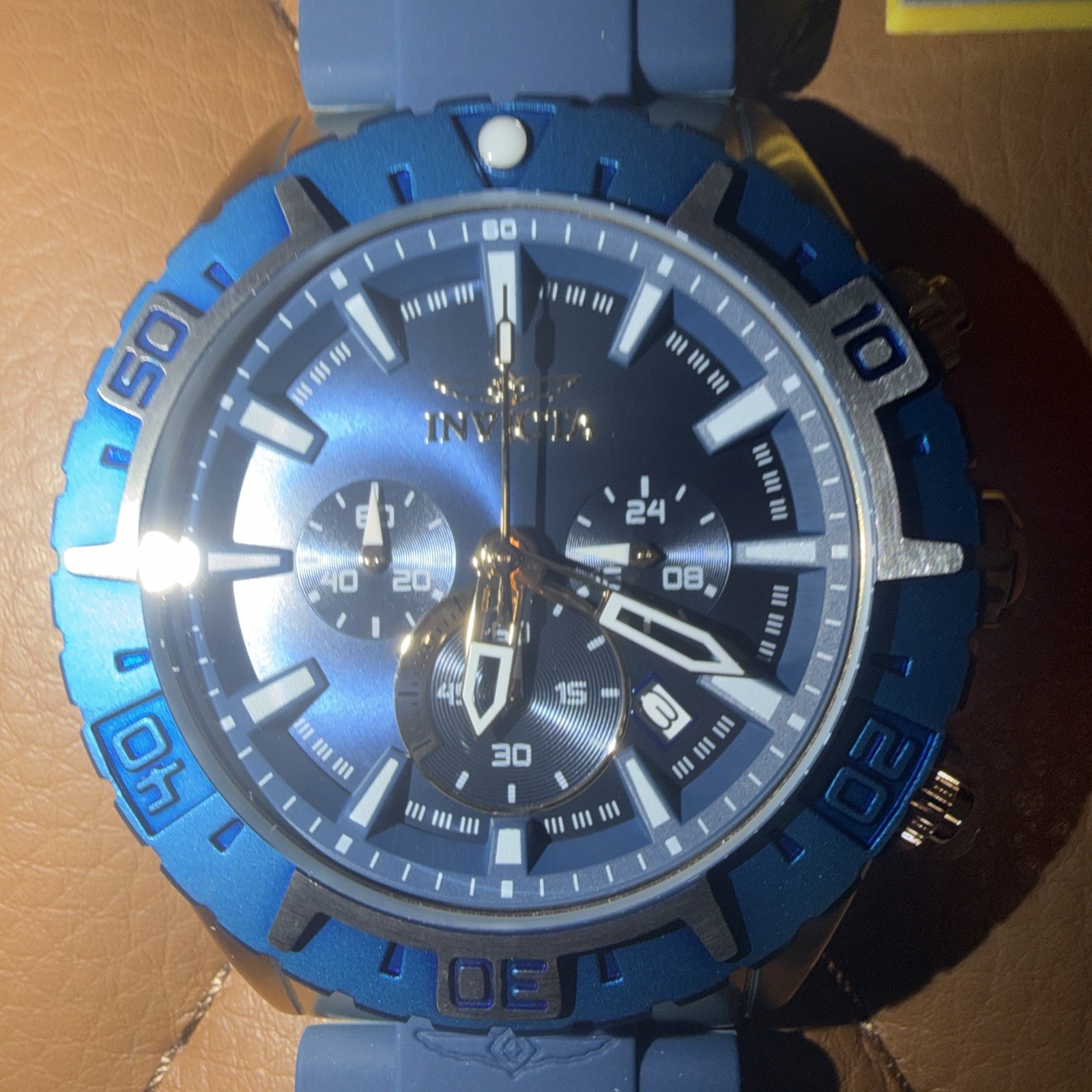 Invicta Aviator Propel 49mm Men’s Watch Blue Flame Fusion Crystal 22525