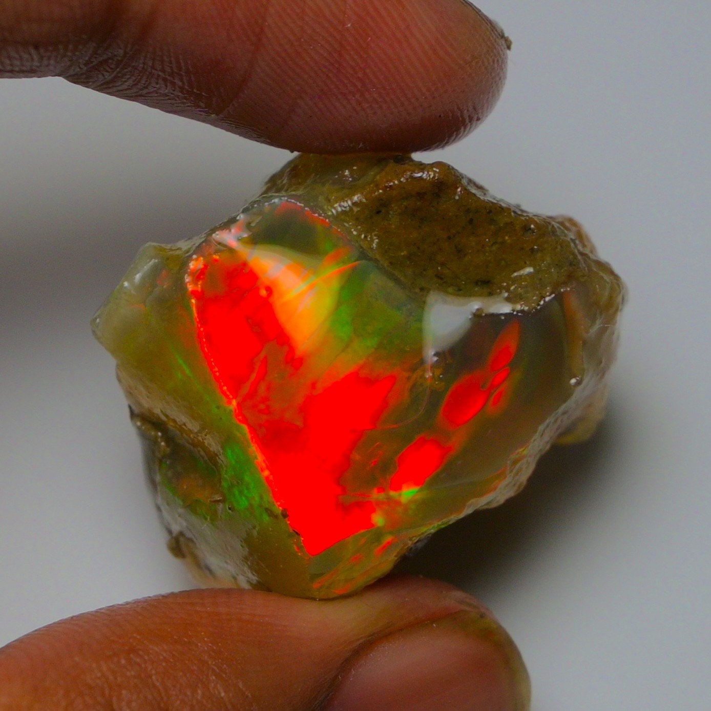 Opal Rough 57.55 Ct Natural Ethiopian Raw, Crystal Opal Specimen, Opal Gemstone