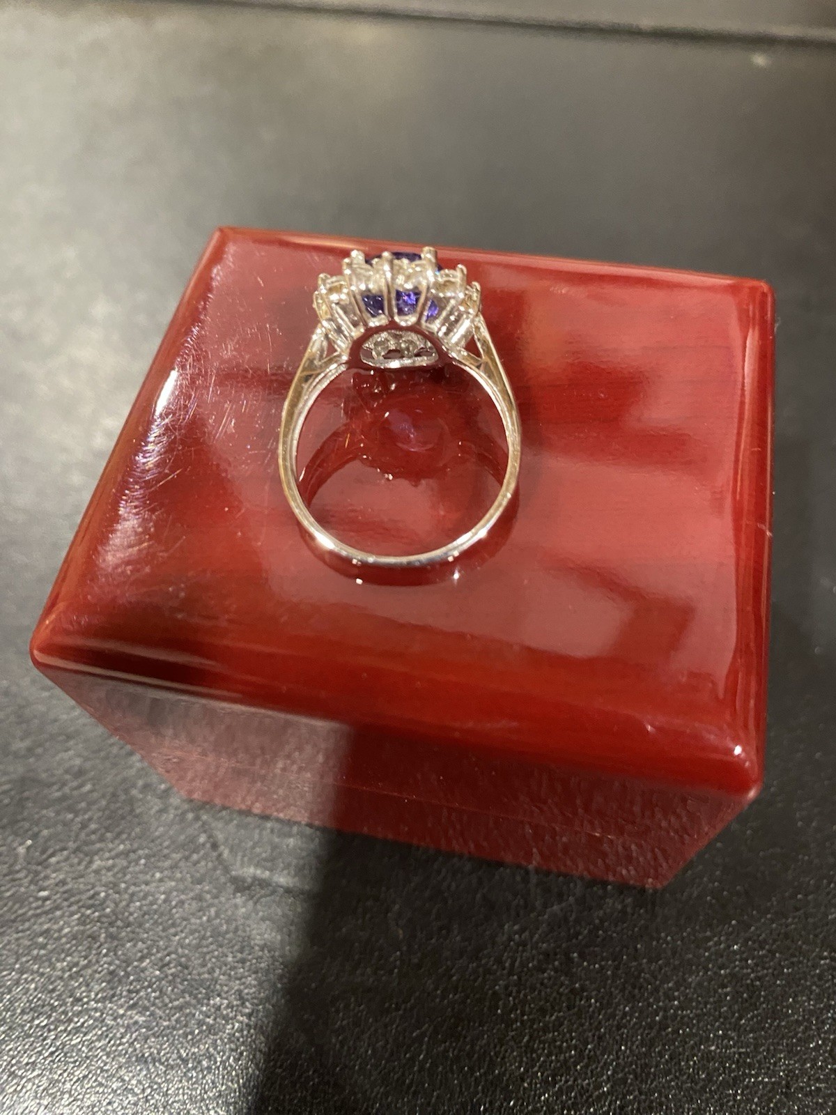 $SALE$ 14k White GOLD Oval Shaped Tanzanite $10,299.99USD Genuine Diamonds RingW