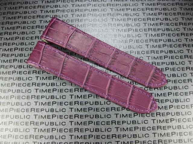 20mm Leather Strap Alligator Grain Watch Band Cartier for SANTOS 100 Medium 32mm