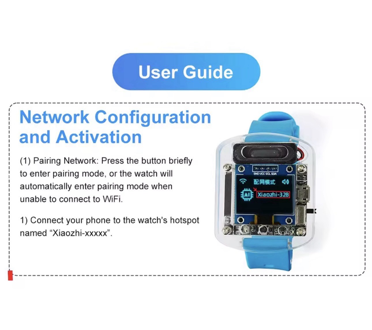 New AI Voice Build Your Own Watch Electronic kit Development Board Oled Screen