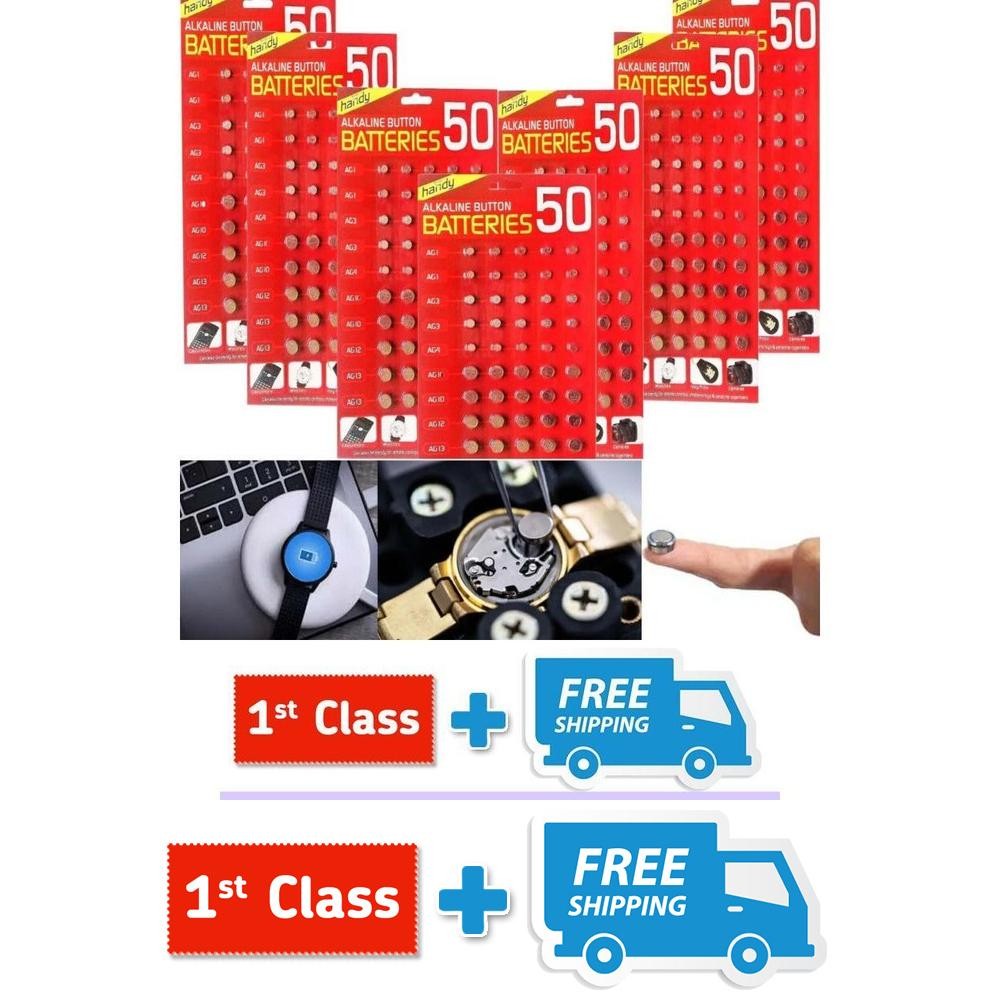 50 X Mix ASSORTED Watch Cell Batteries