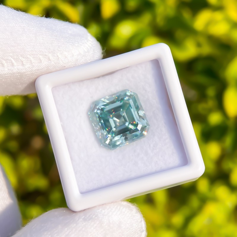 Hot Sale Aqua Blue Multiple Shapes 0.5-5ct Moissanite Stone GRA Certificate VVS1