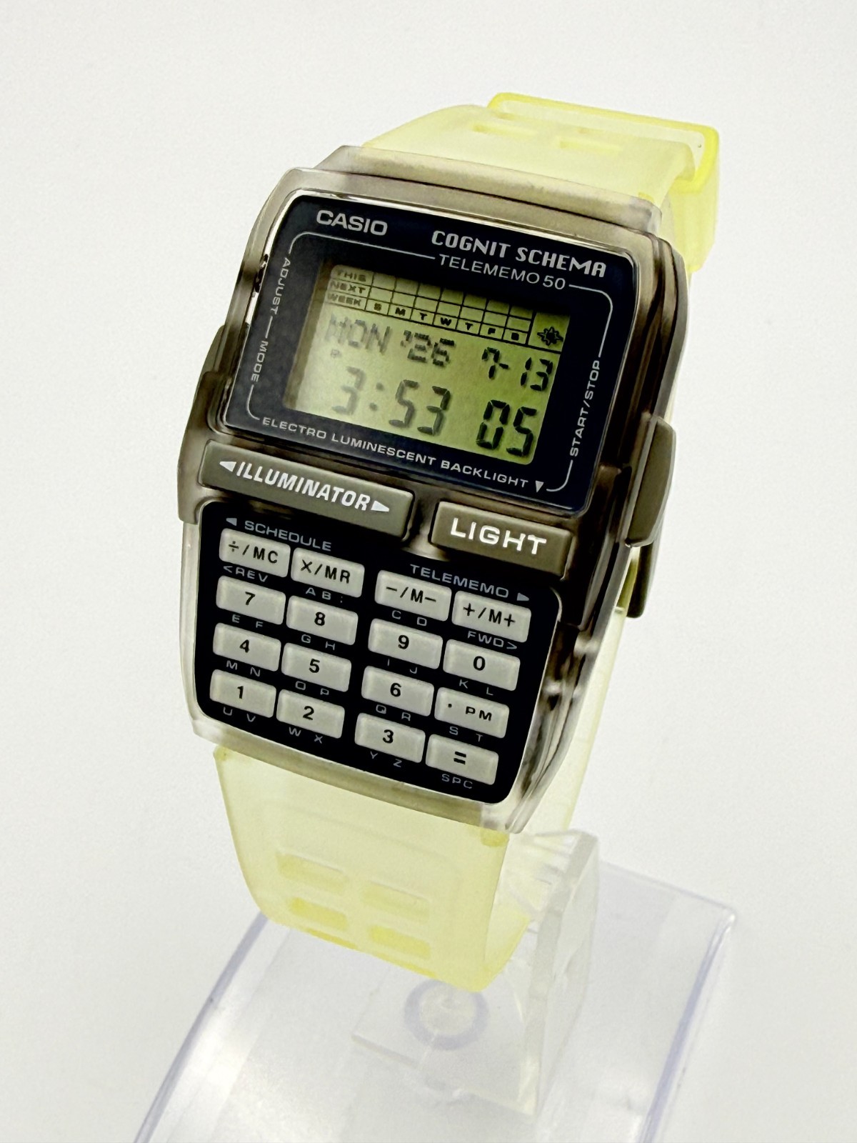CASIO DBC-63 Cognit Schema Nazca Data Bank Digital Calculator Watch – Rank A