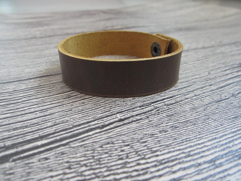 Personalized Hidden Message Bracelet Custom Engraved Leather Bracelet Cuff gift