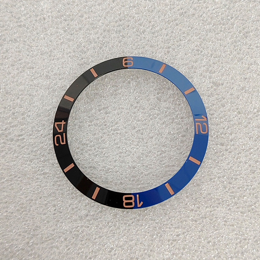 38MM Two-color Bevelled Ceramic Bezel Watch Insert Ring Inside Diameter 30.5MM