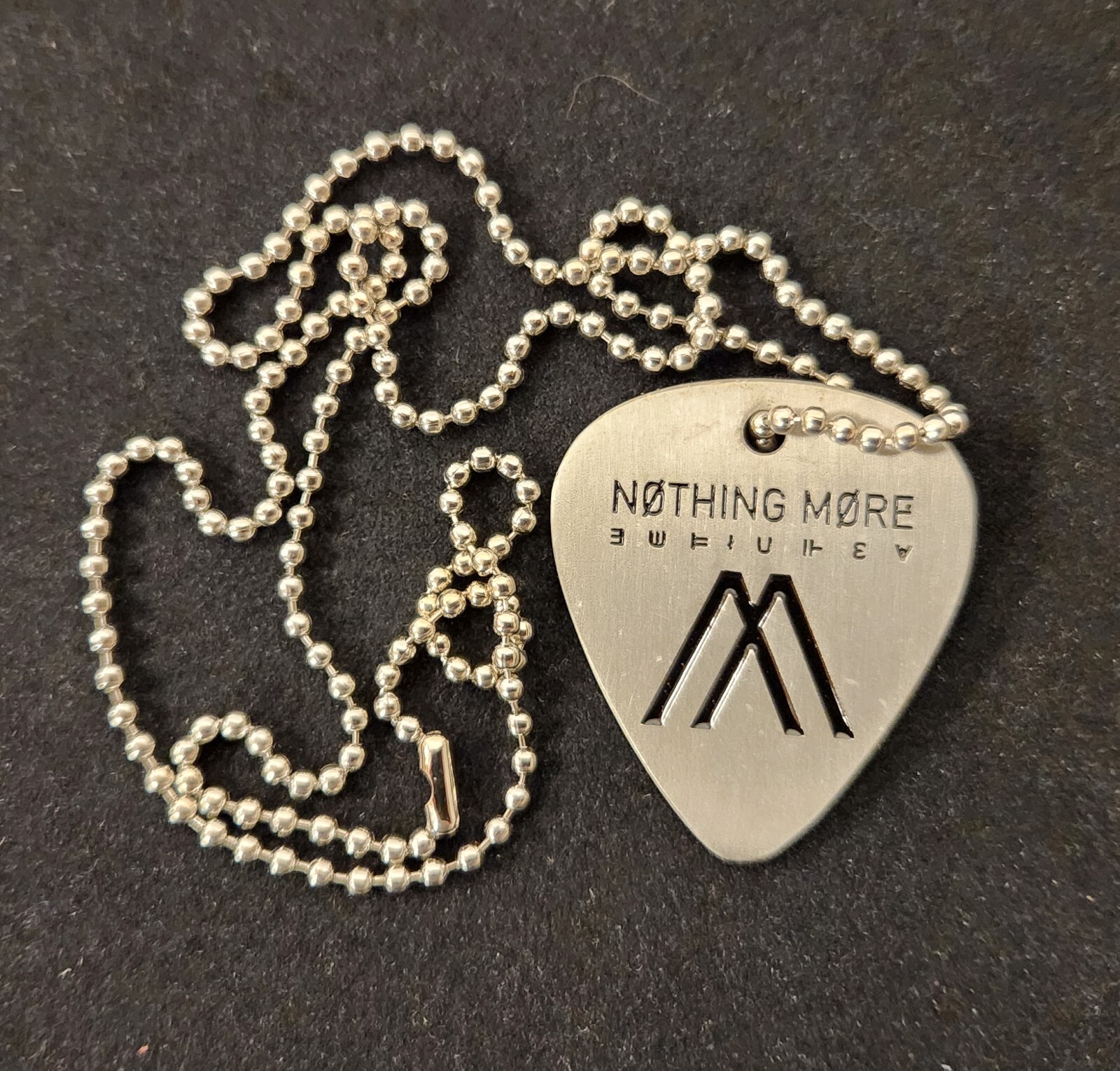 Nothing More Guitar Pick Necklace Chain Rock Band Merch