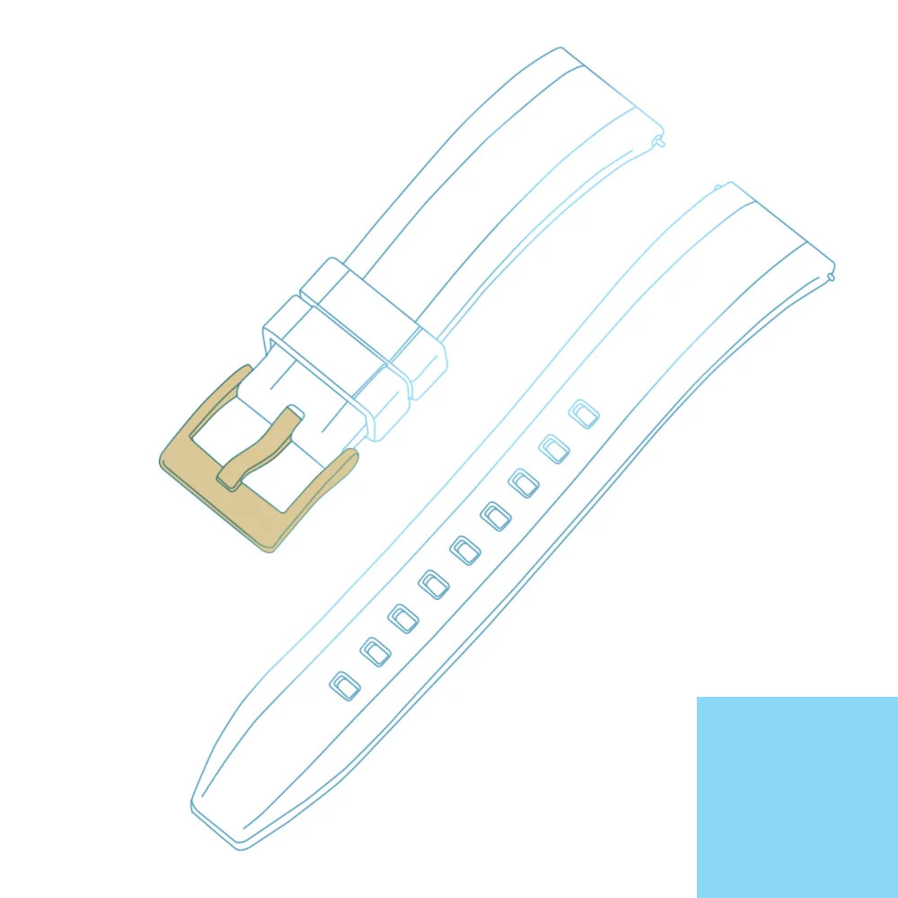 Quick Release FKM Rubber Watch Band 18 19 20 21 22 23 24mm Silicone Watch Strap