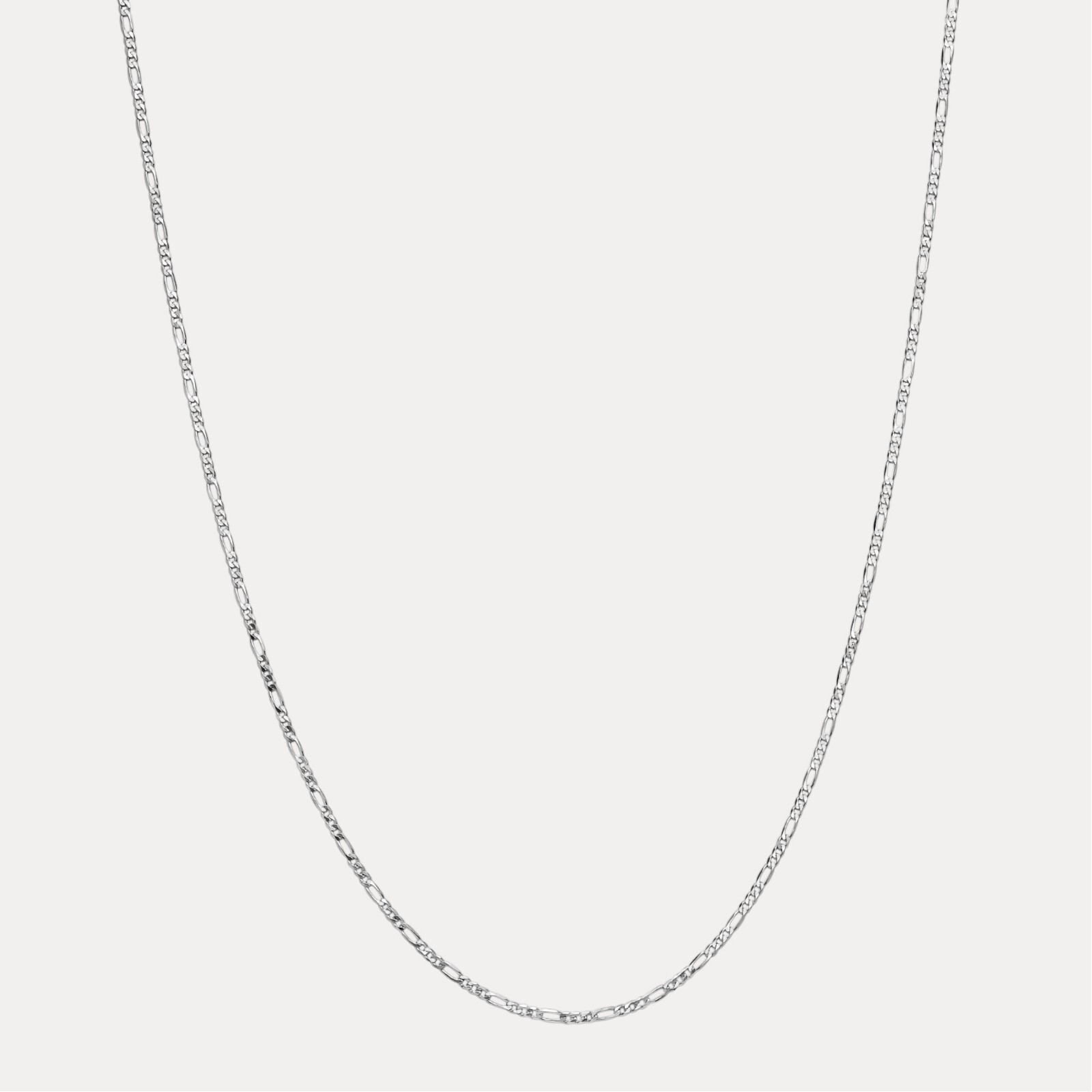 2.5mm Figaro Necklace – 925 Sterling Silver Or 14k Gold Vermeil