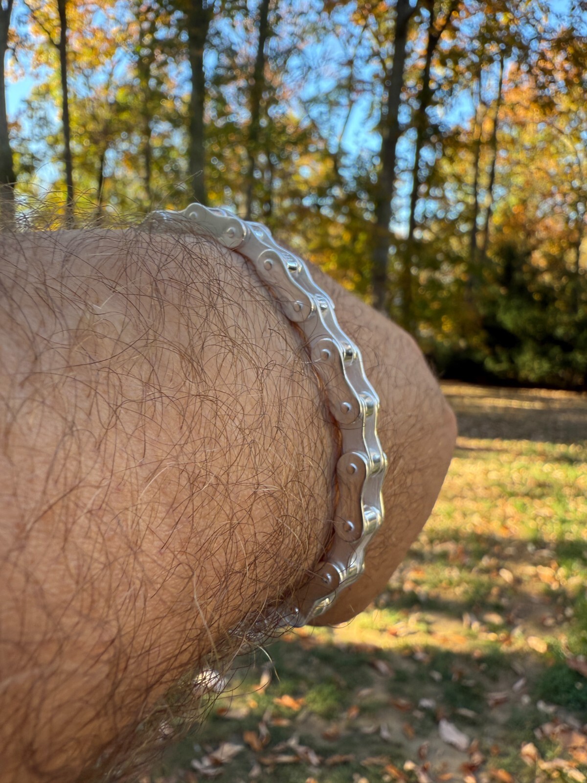 Bicycle Link Bracelet Real 925 Silver Handmade 9mm Bike Motorcycle Custom Chain