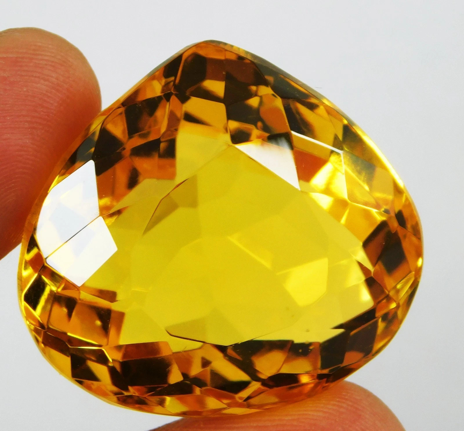 AAA Certified 73.65 Ct Shinny Natural Yellow Topaz Loose Pear Cut Gemstone