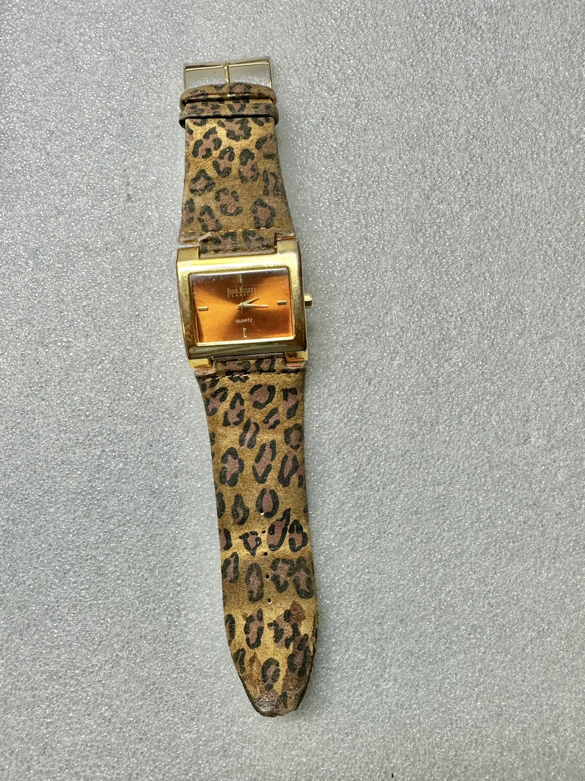 RARE Joan Rivers Classics Watch Gold Tone Stainless Clear V377 Untested