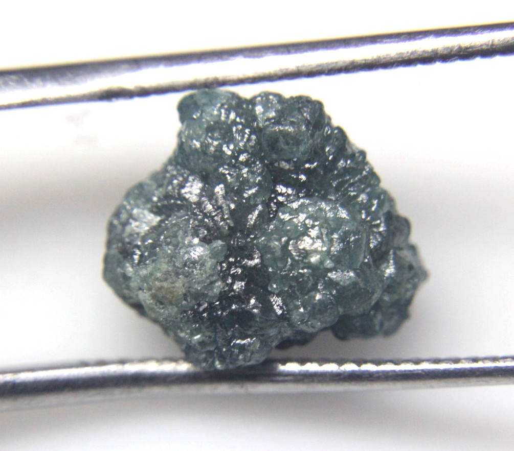 7.89 CTS/1 PIECE RAW UNCUT BLUE ROUGH DIAMOND 13.40×11.10×8.45 MM