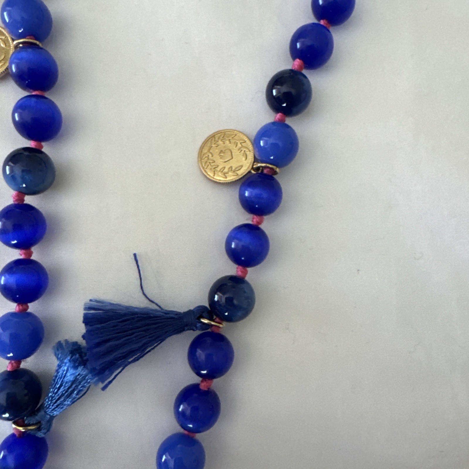 Kate Spade New York® Pretty Poms Tassel Pendant Blue Purple Necklace No Tag