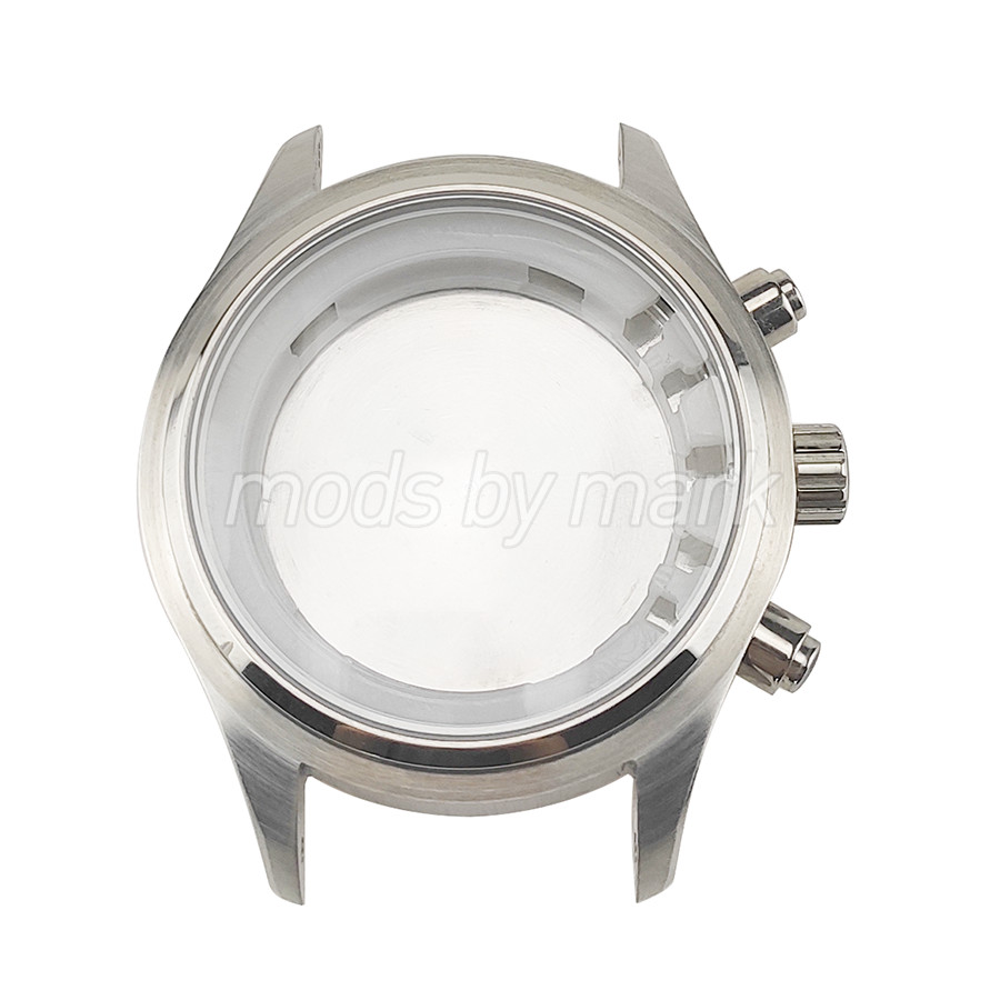 45mm Pilot Chronograph Watch Case Sapphire Crystal for Miyota 0S00