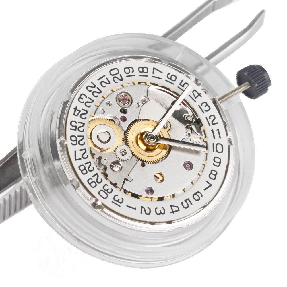 White/Gold Retro Clone 25 Jewels Automatic Watch Movement For ETA 2824 2824-2 B
