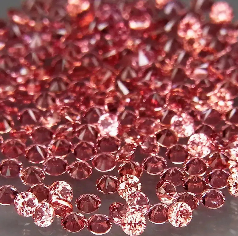 8 mm Certified Round Natural Padparadscha Sapphire Lot 100 ct Loose Gemstone.